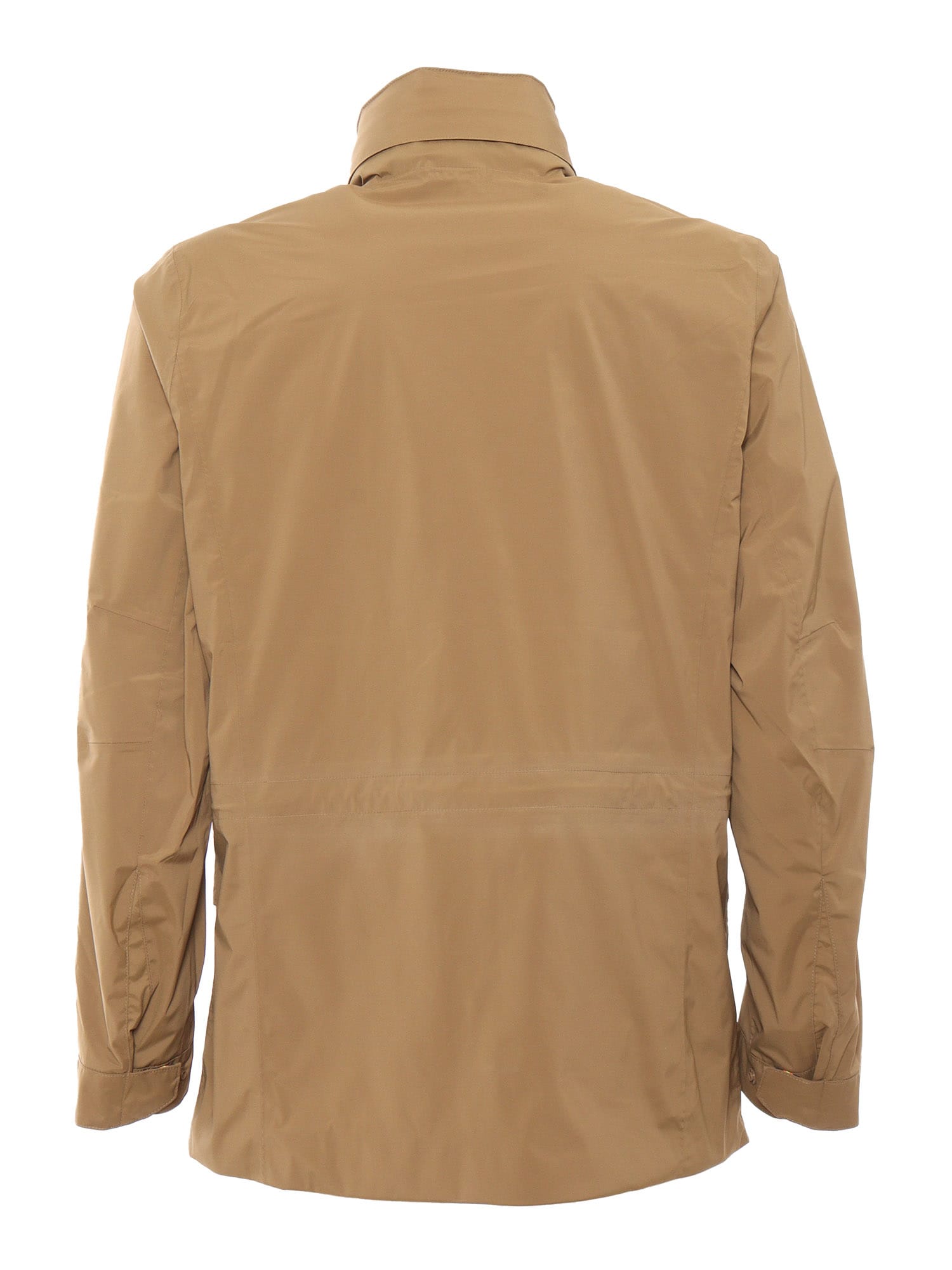 Shop K-way Brown Jacket With Pockets