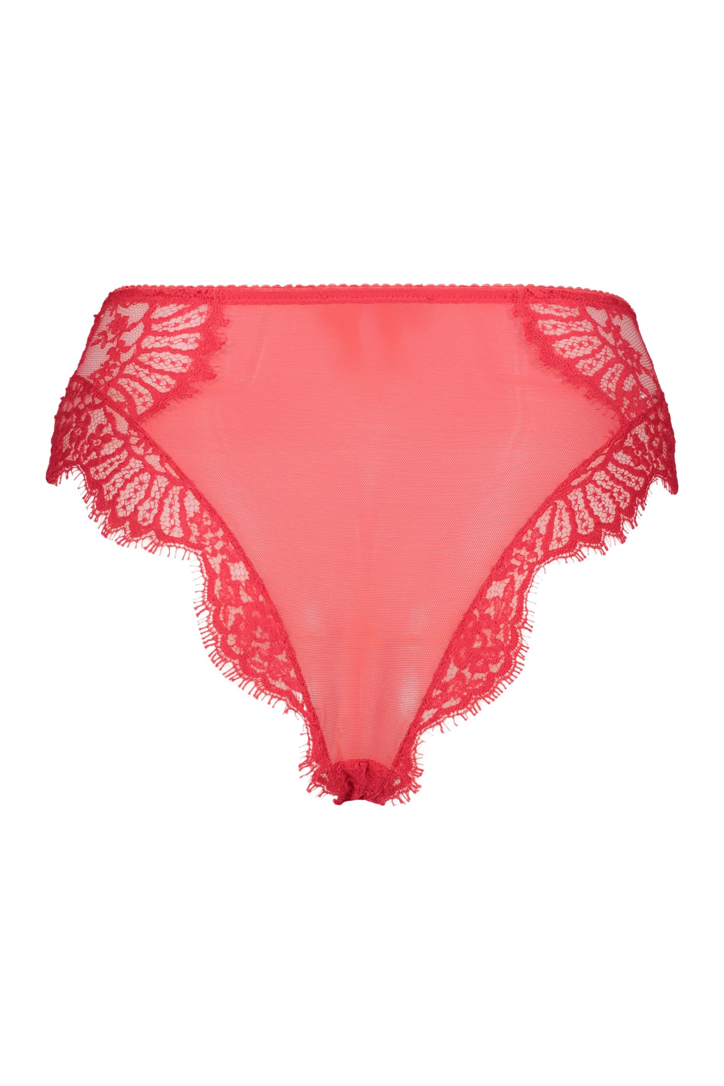 Shop Dolce & Gabbana Lace Panties In Red