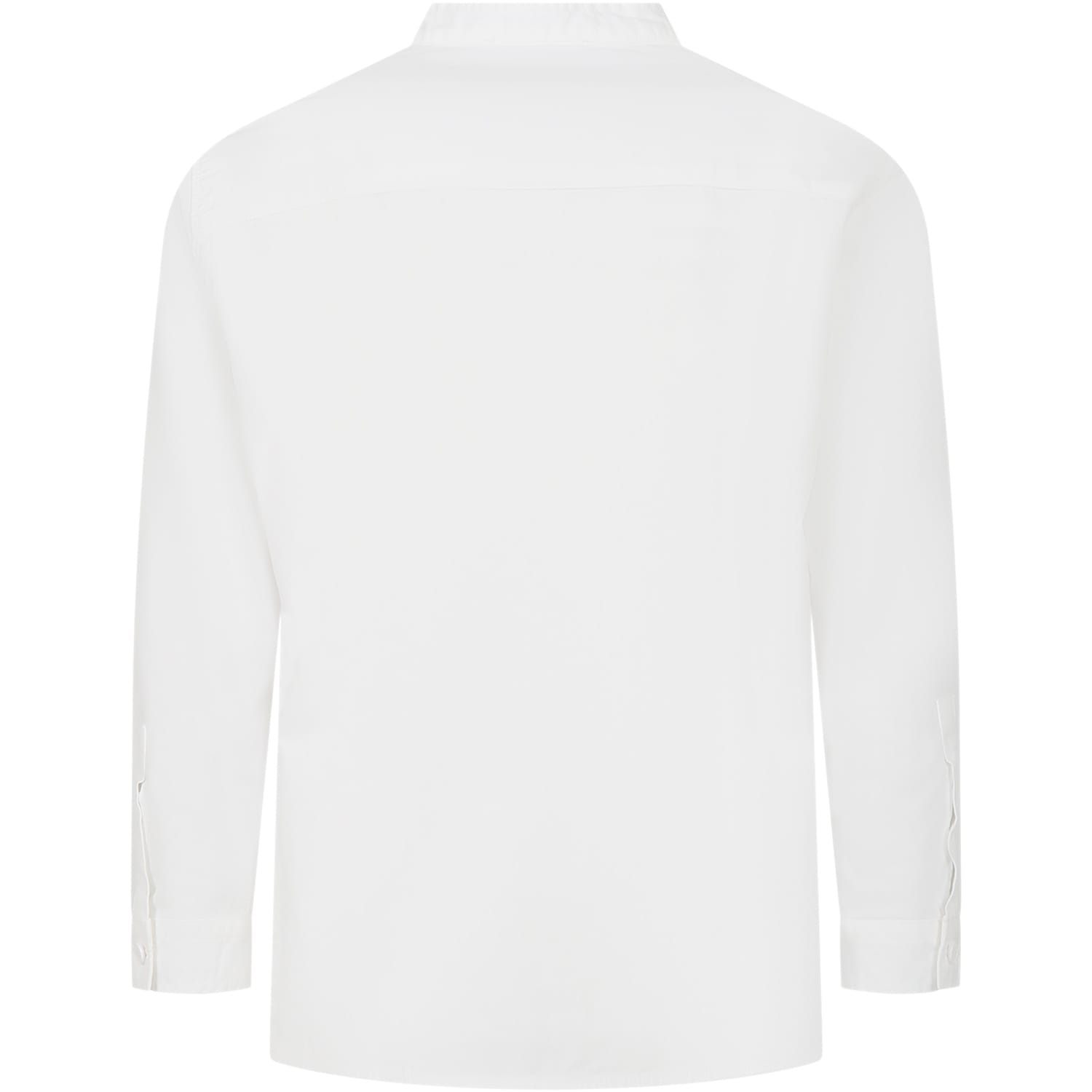 Shop Dondup White Shirt For Boy With Logo