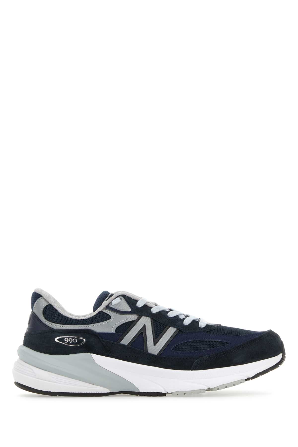 New Balance Printed Suede Mesh Sneakers With Cushioned Sole In Eclipse