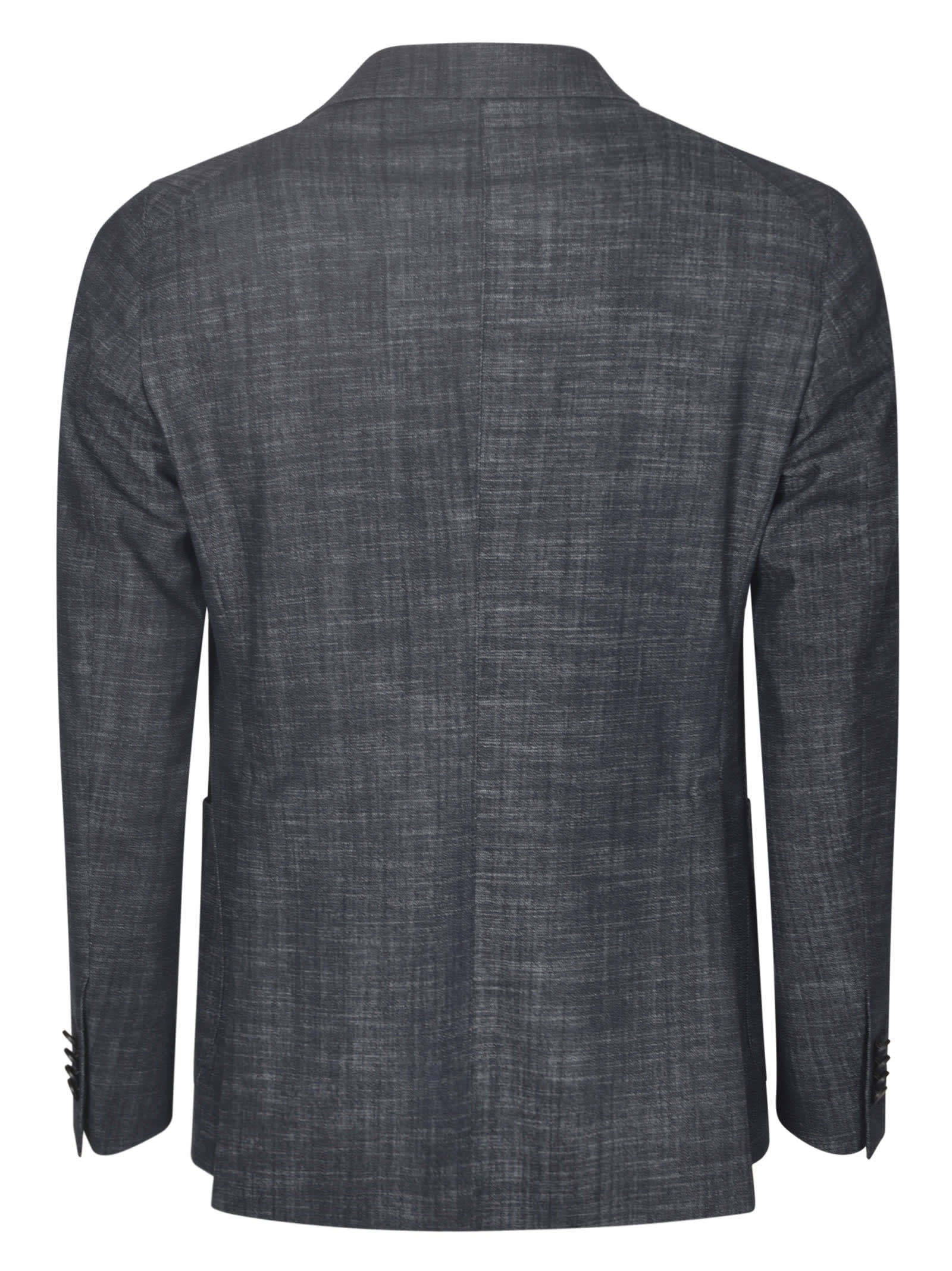 Shop Tagliatore Patched Pocket Two-buttoned Blazer