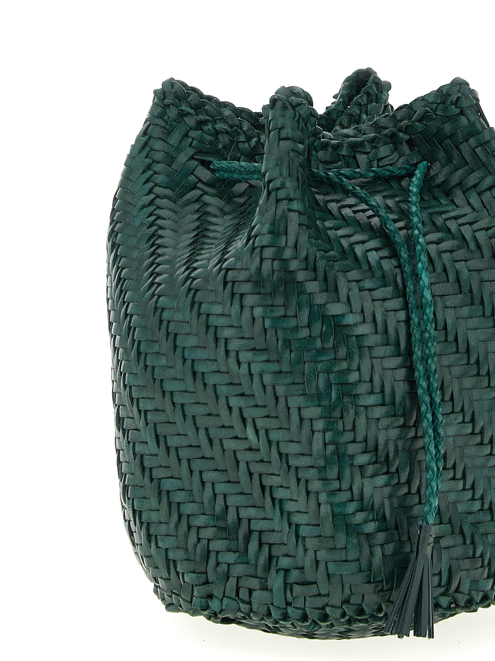 Dragon Diffusion Pompom Double Jump Crossbody Bags Green In Green