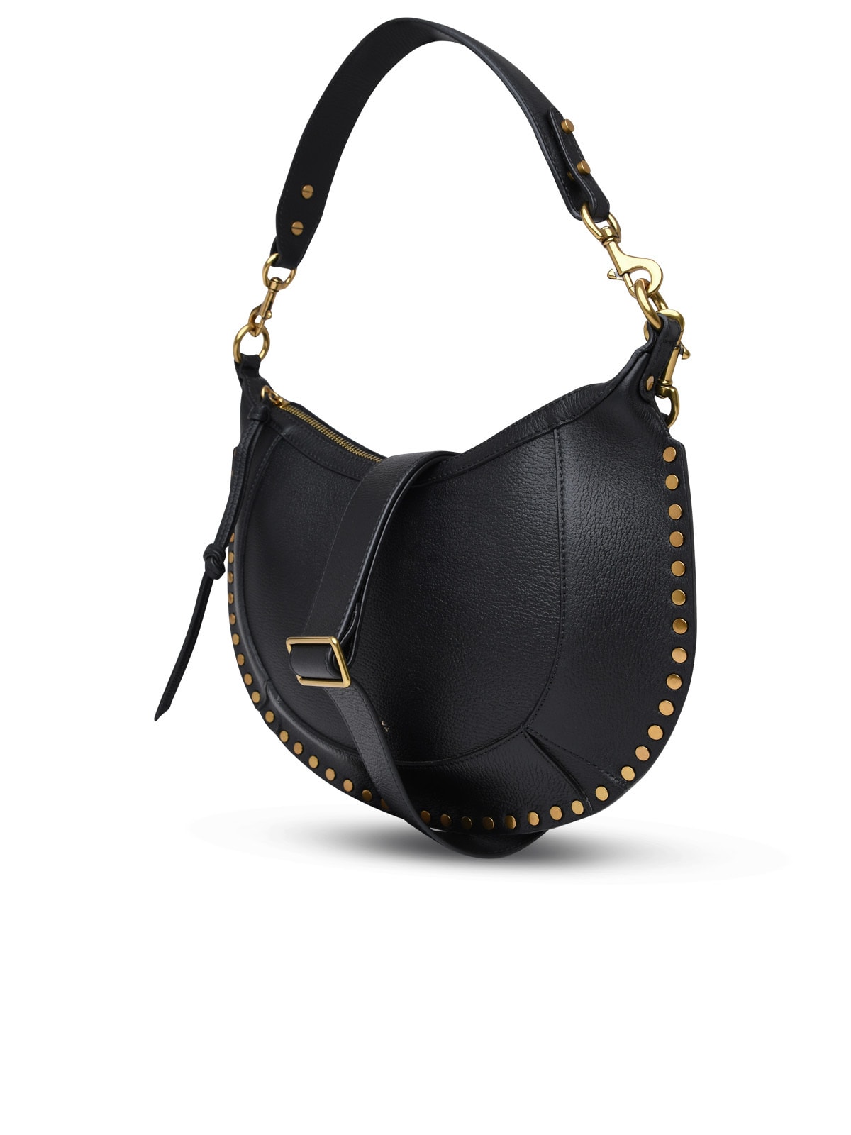 Isabel Marant Naoko Leather Shoulder Bag In Black
