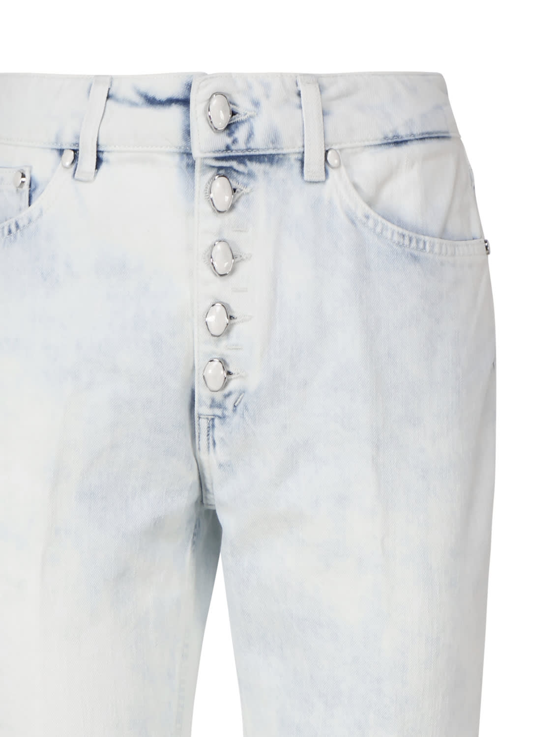 Shop Dondup Koons Loose Jeans In Bull Stretch In White