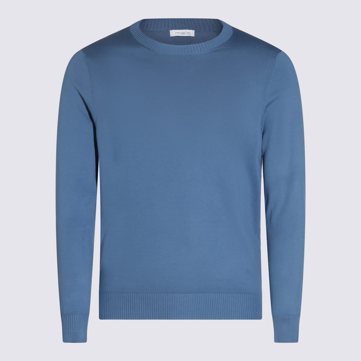 Light Blue Cotton Knitwear