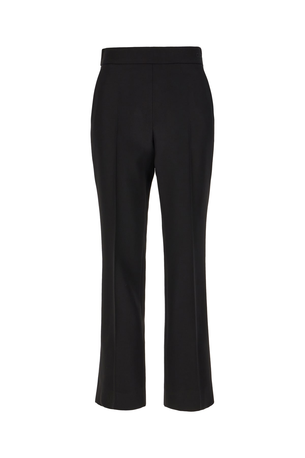 Gucci Black Wool Blend Pants In Nero