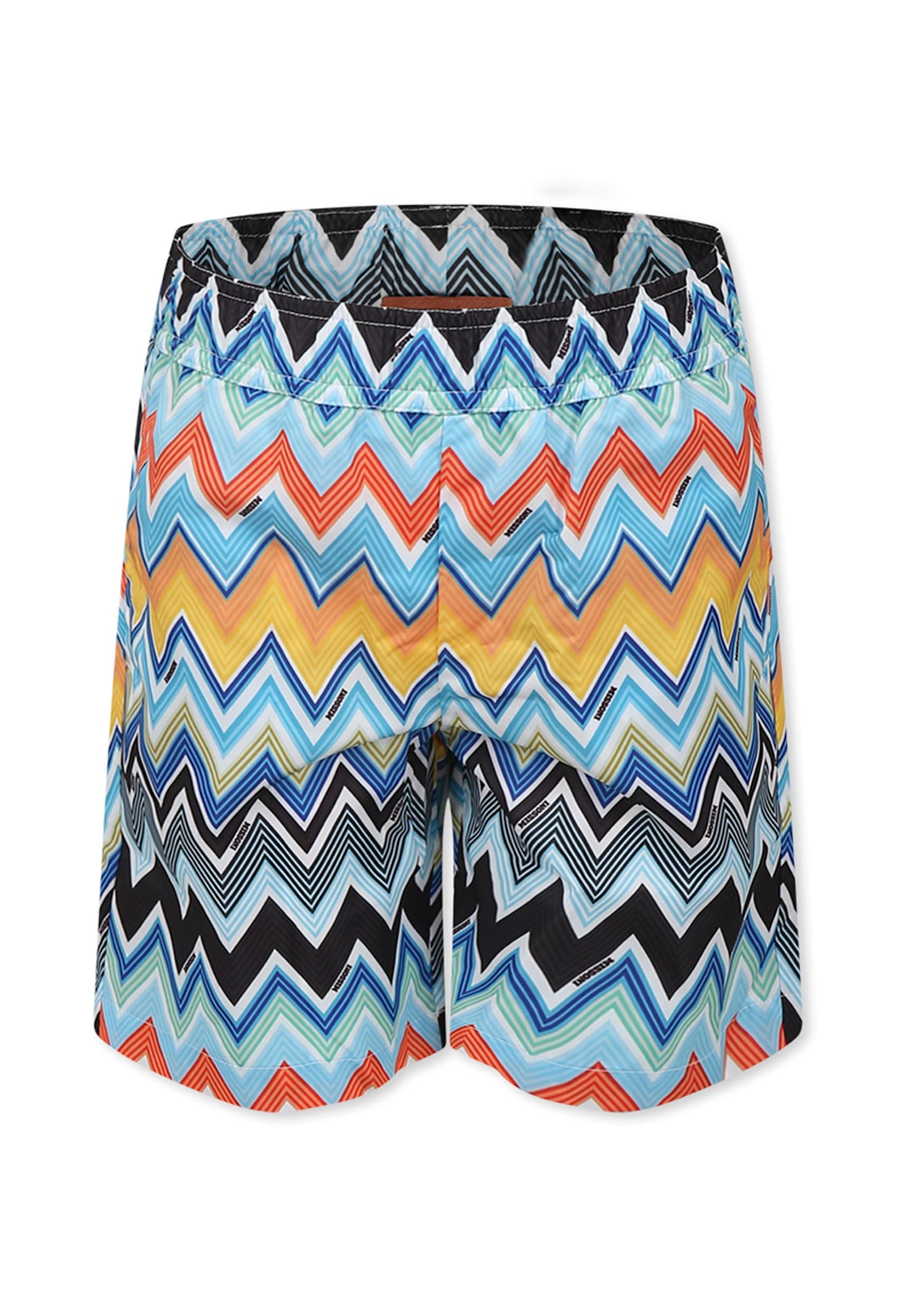 Missoni Multicolor Swim Shorts For Boy With Chevron Pattern In Multicolor