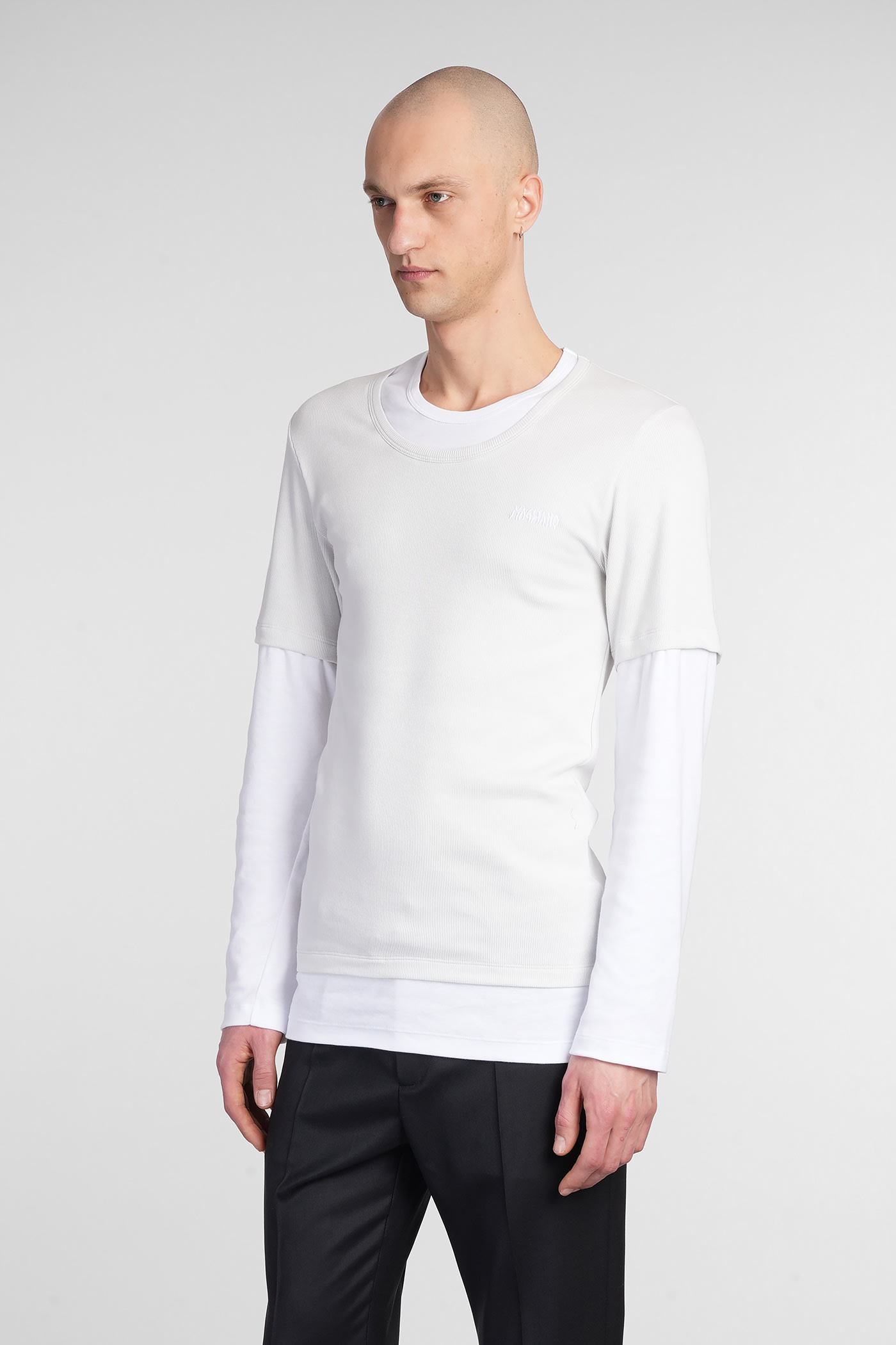 Magliano Double Tshirt Long Sleeve In Grey