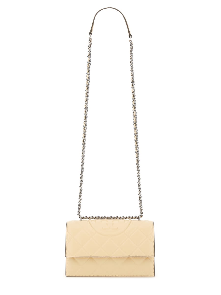 Tory Burch Shoulder Bag Fleming Small In Neutral
