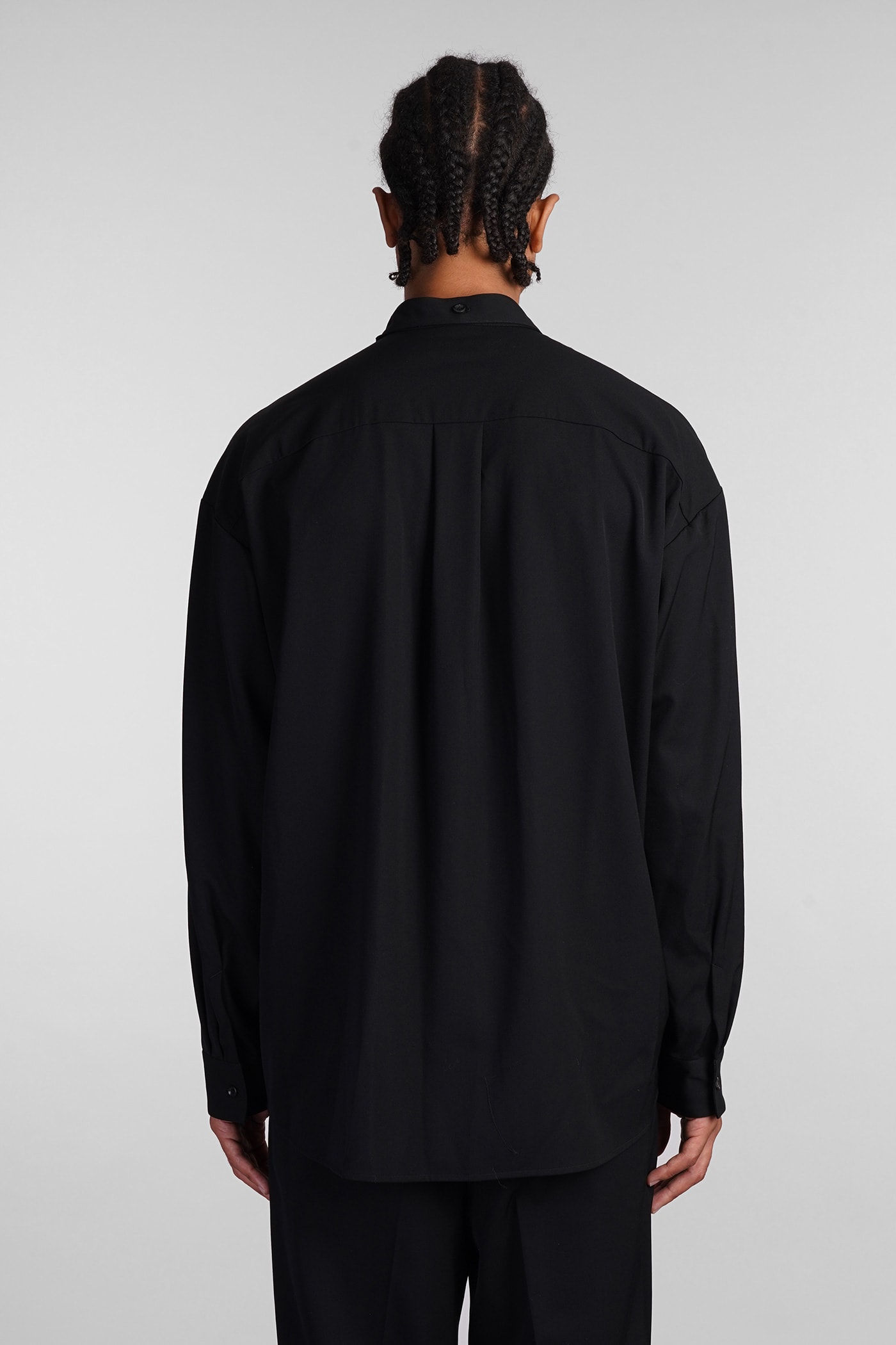 Shop Attachment Shirt In Black Wool