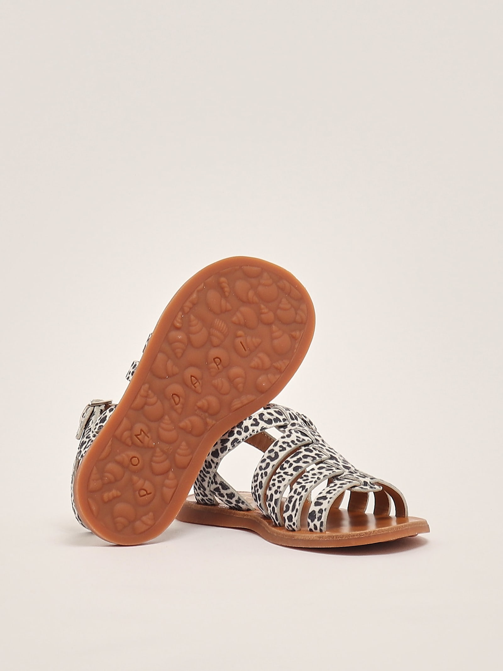 Pom D'api Plagette Leopard-print Leather Sandals In Animal Print