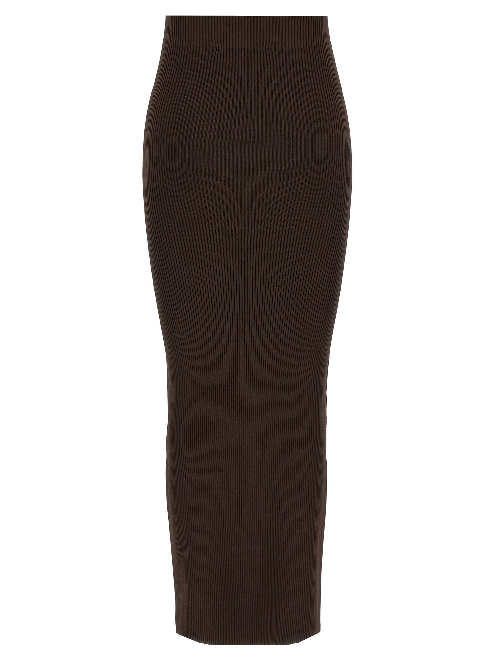 Shop Max Mara Aprile1234 Skirt In Brown