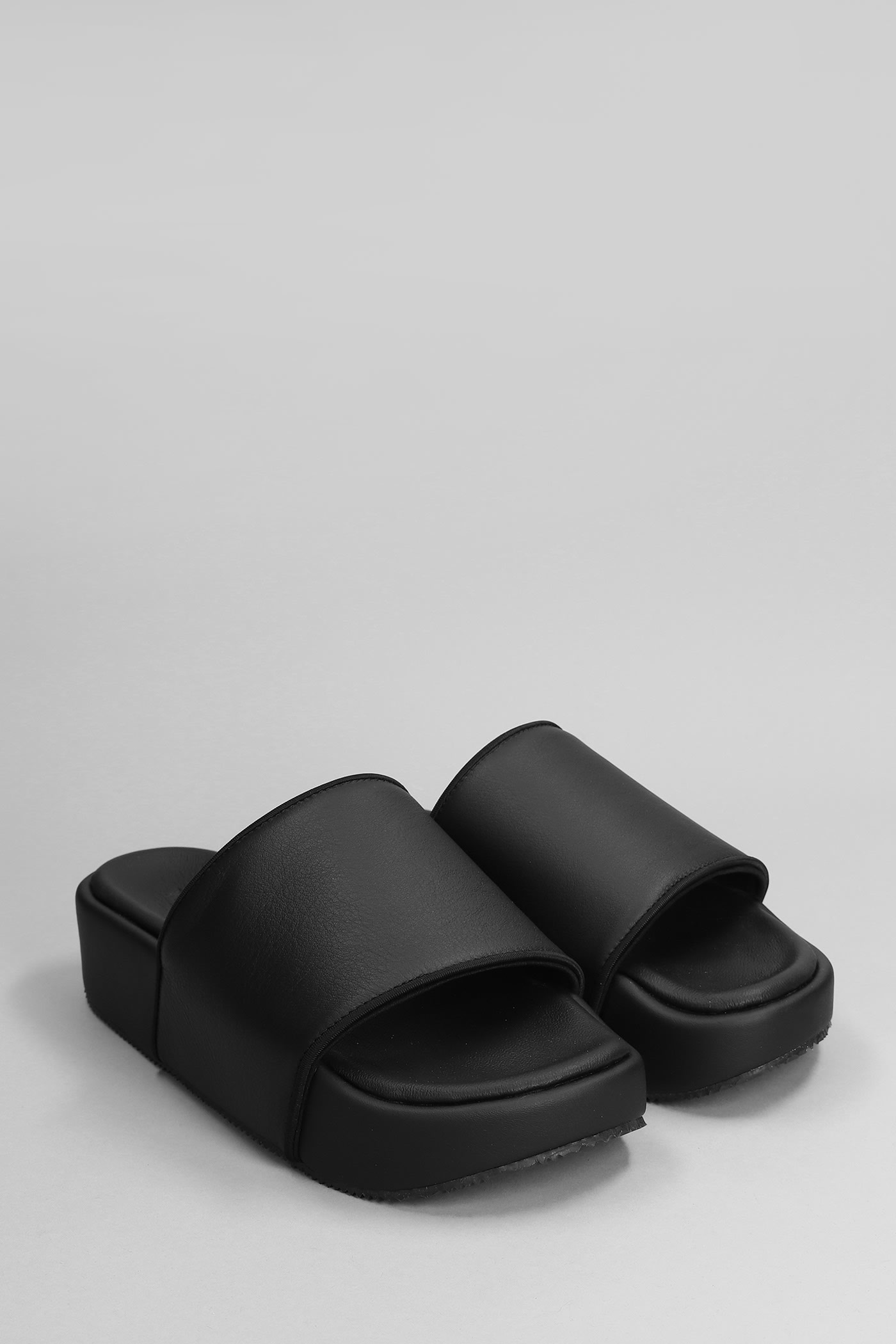 Shop Y-3 Slipper-mule In Black Rubber/plasic