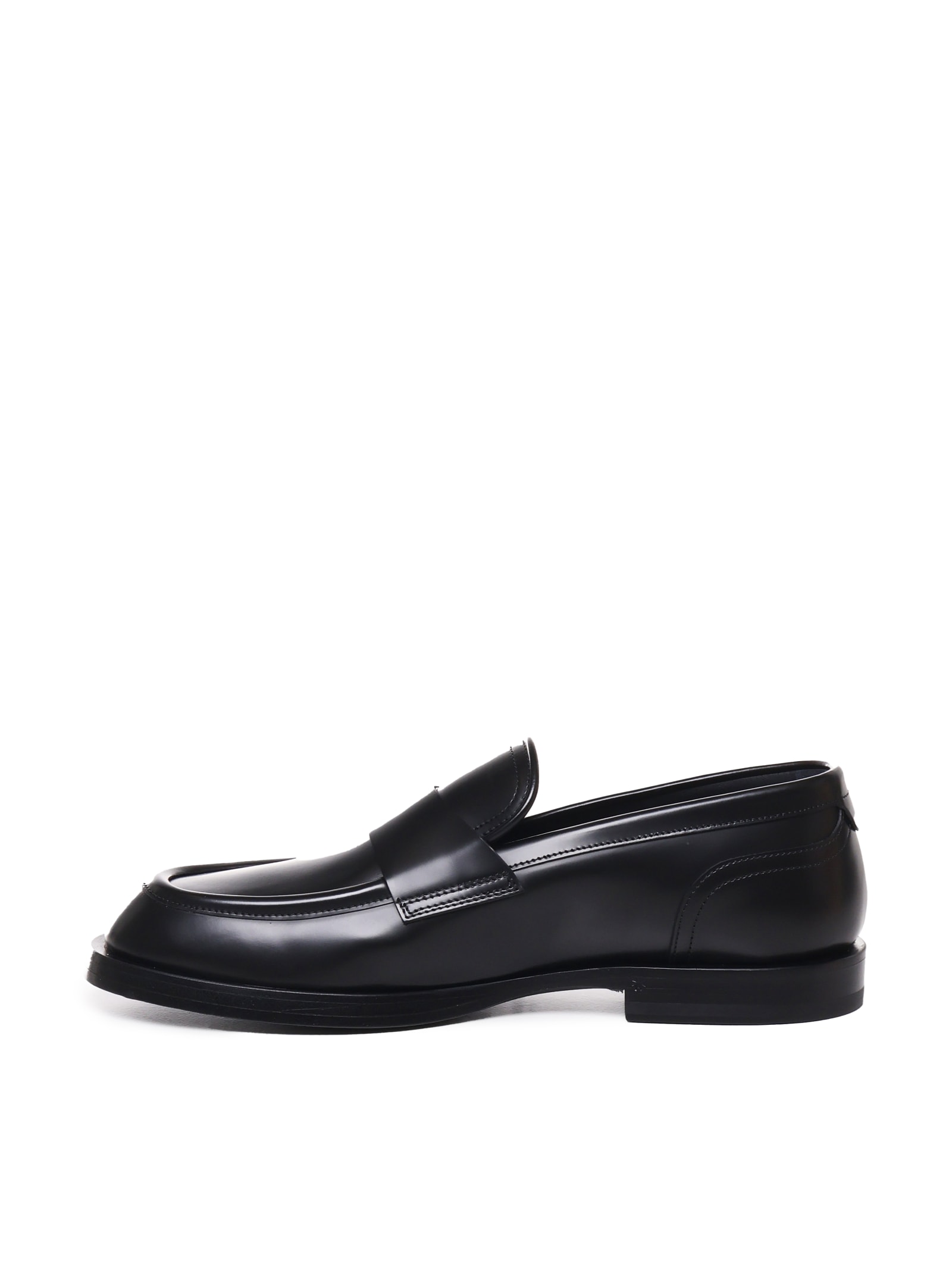 Shop Dolce & Gabbana Loafers In Calfskin In Black