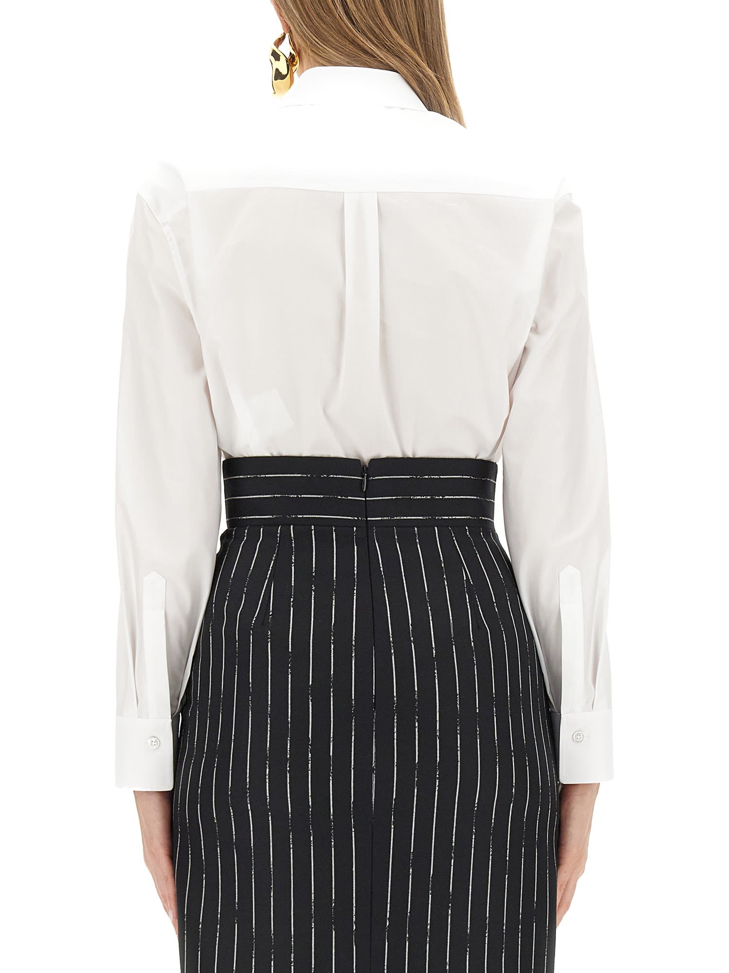 Shop Alexander Mcqueen Classic Shirt In White