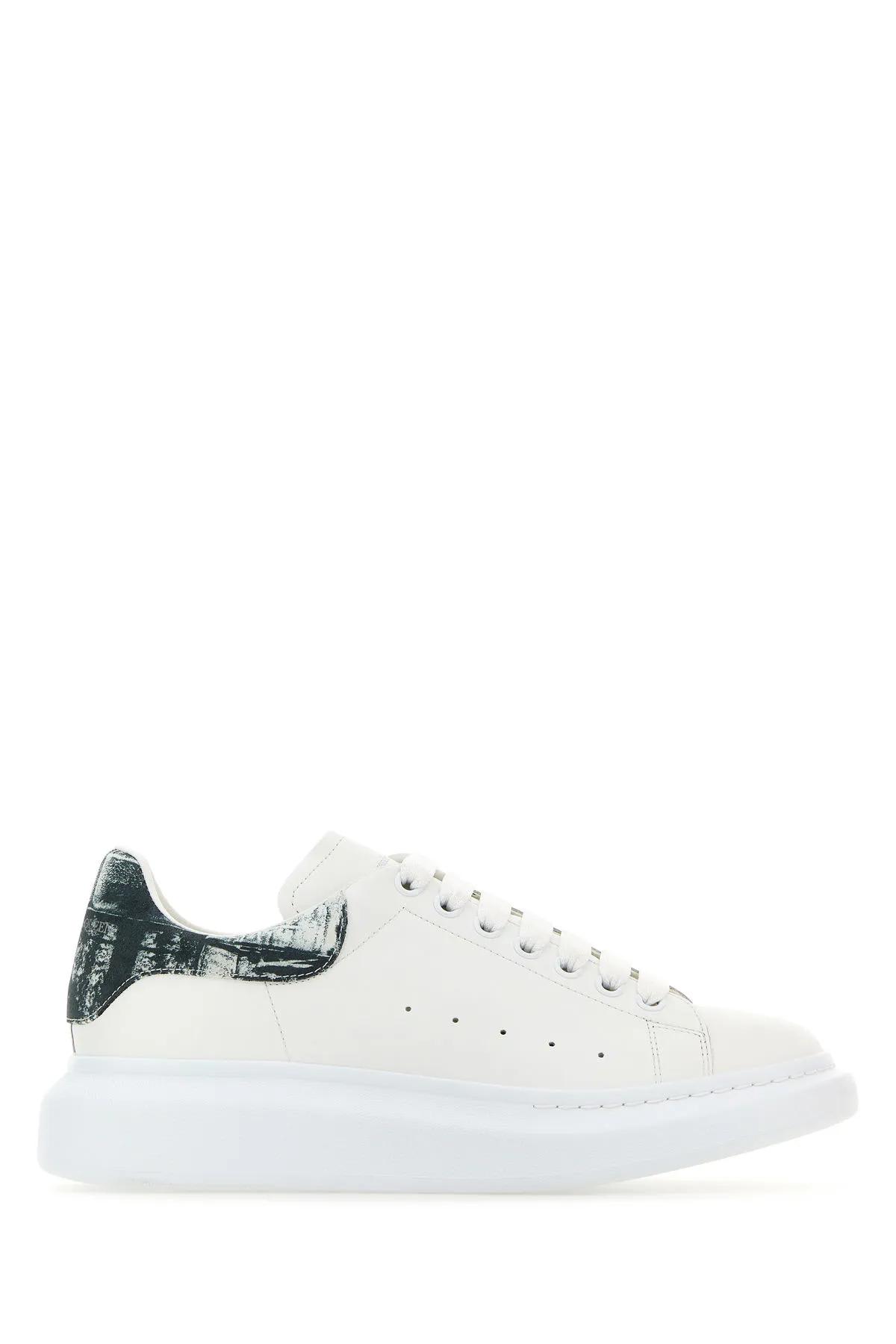 Alexander Mcqueen Alexander Mc Queen Black And White Oversized Trainer In White