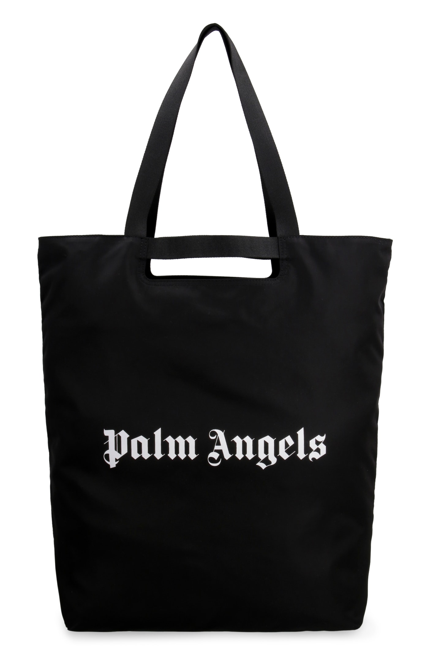 Palm Angels Logo Print Tote Bag In Black | ModeSens