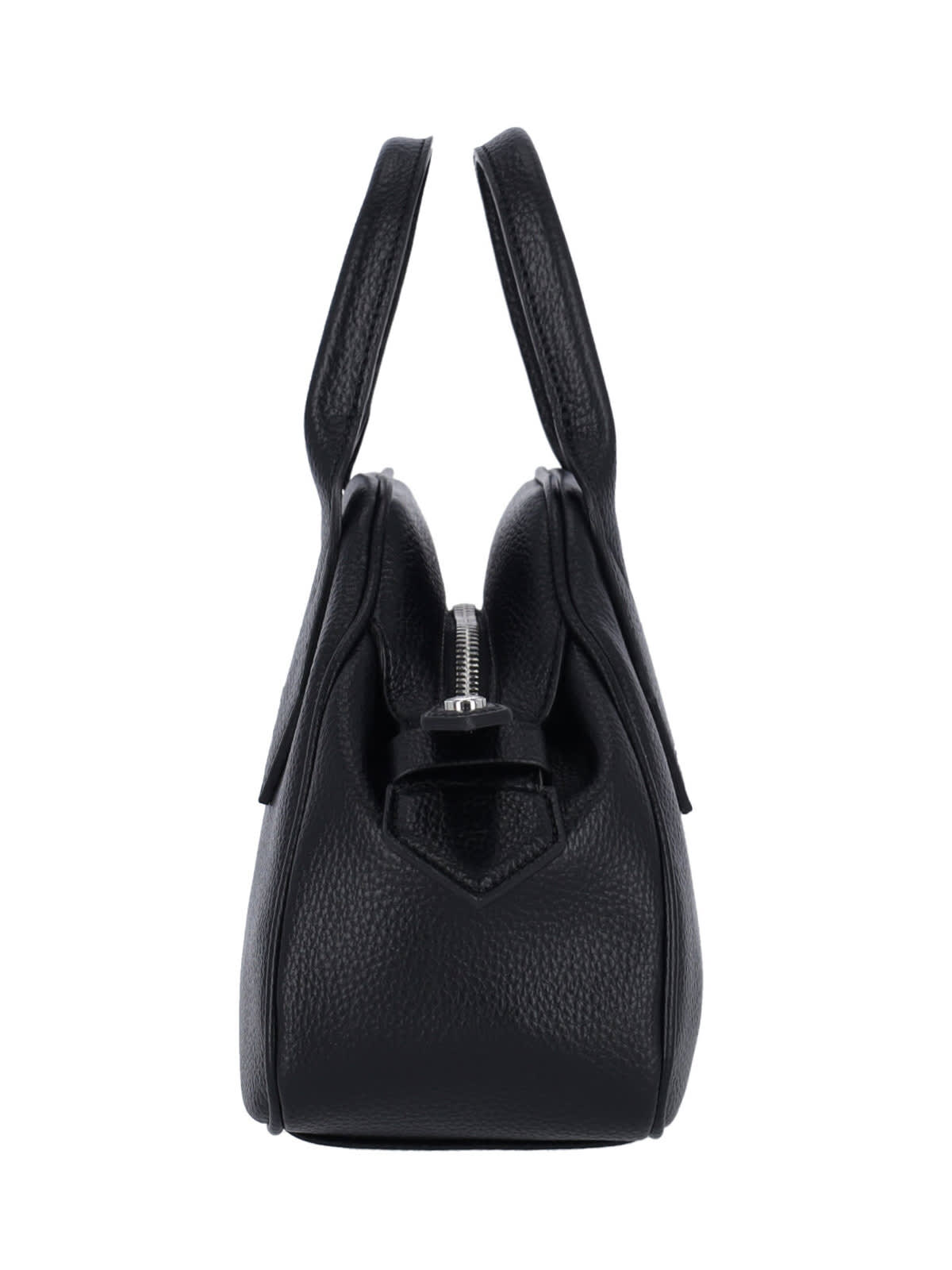 Vivienne Westwood Structured Pebbled Texture Shoulder Bag With Dual Handles