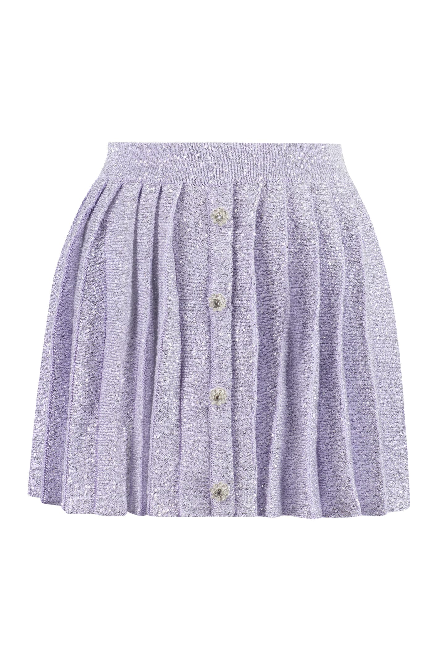 Pleated Knitted Skirt