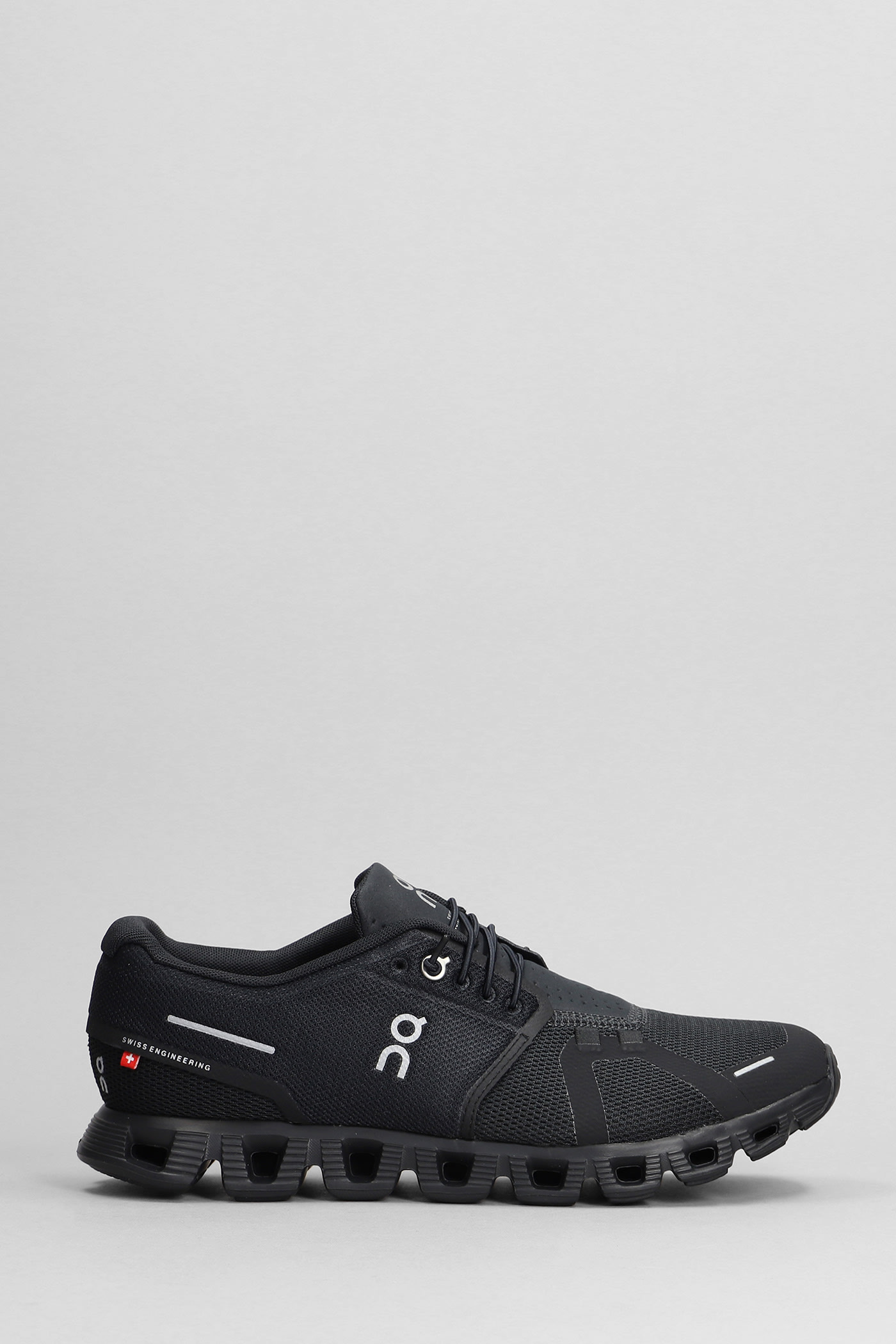 On Cloud 5 Sneakers In Black Polyester