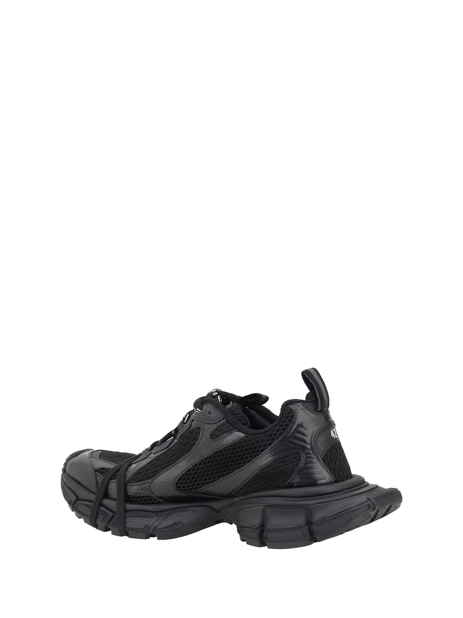 Balenciaga Men Black Mesh And Polyurethane 3xl Sneakers In Black