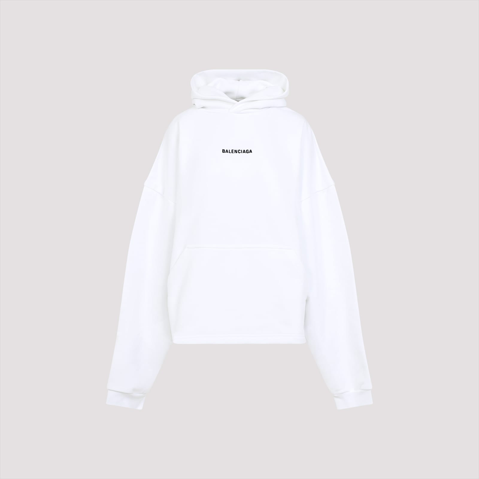 Balenciaga Hoodie In White Black
