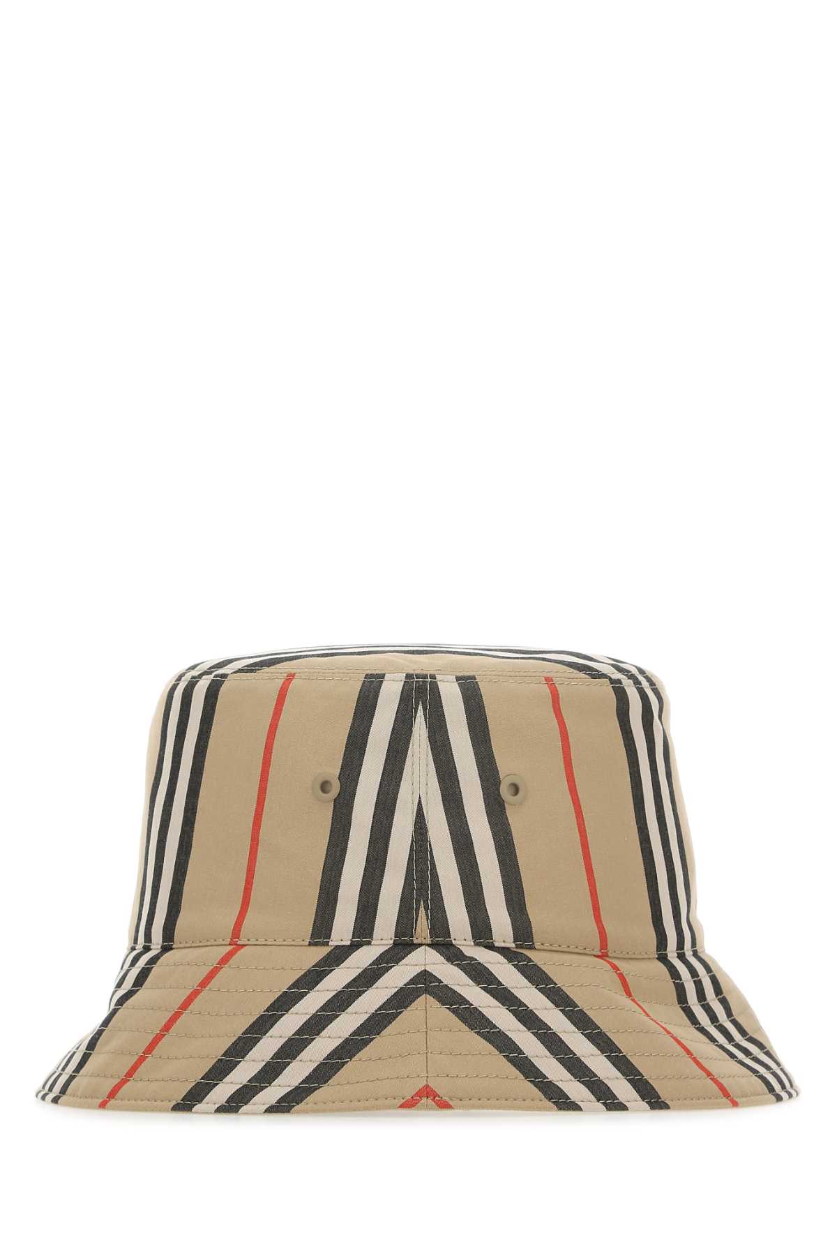 Shop Burberry Embroidered Cotton Hat In A7026