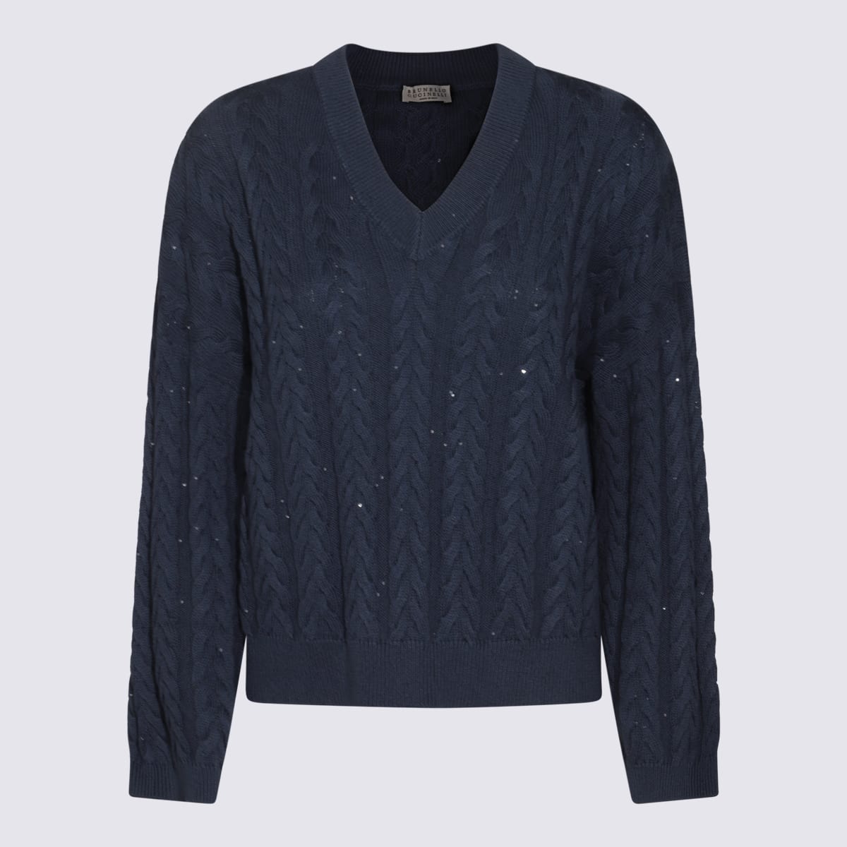 Blue Cotton Knitwear