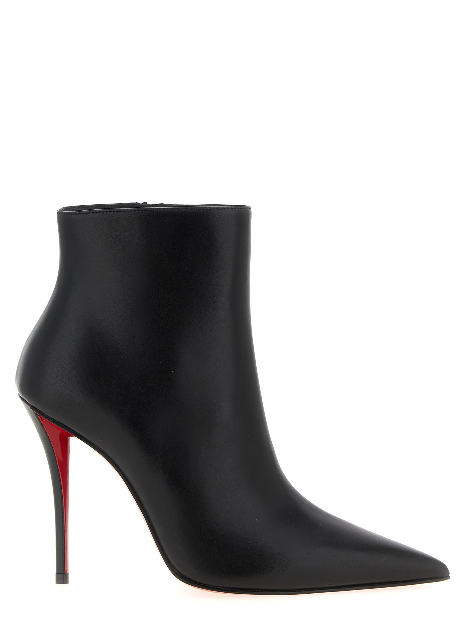 Christian Louboutin Ankle Boots With Pointed Toe And Stiletto In Black