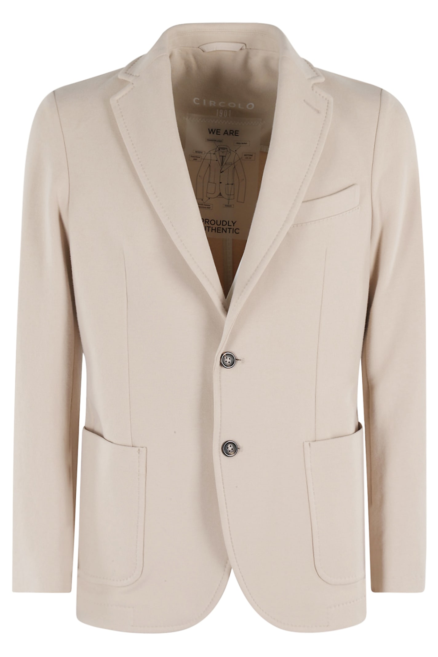 Giacca 1 Petto Jersey Mano Cashmere
