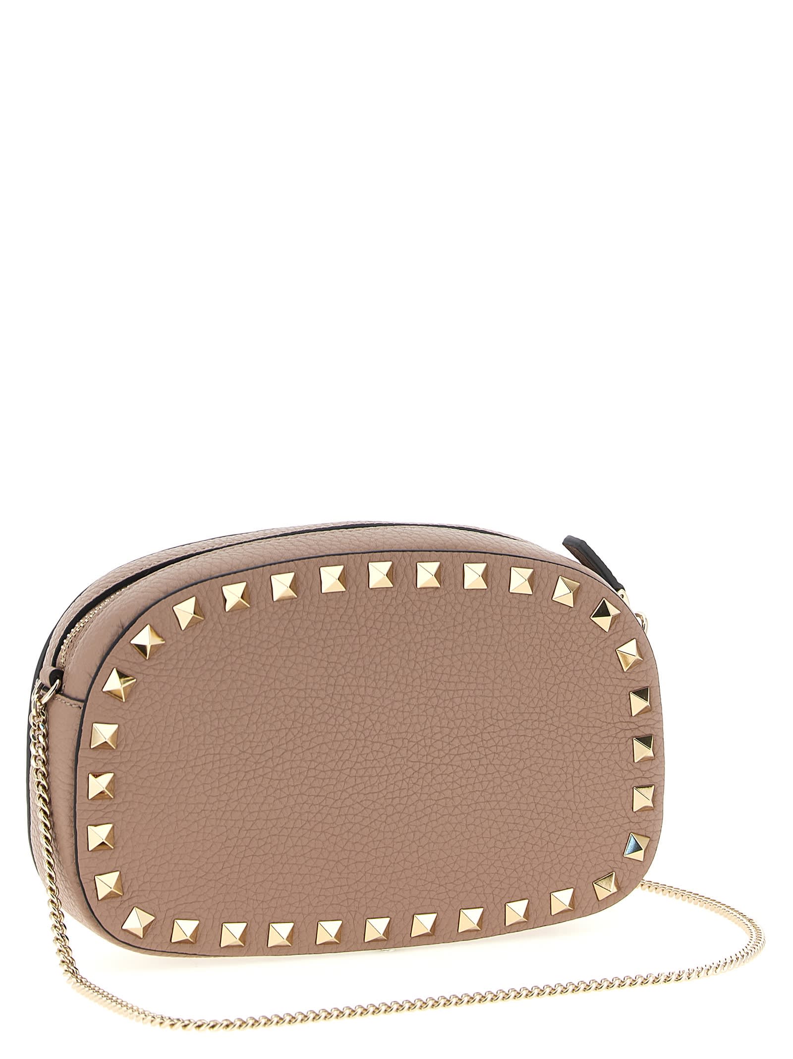 Valentino Garavani Rockstud Mini Crossbody Bag In Pink