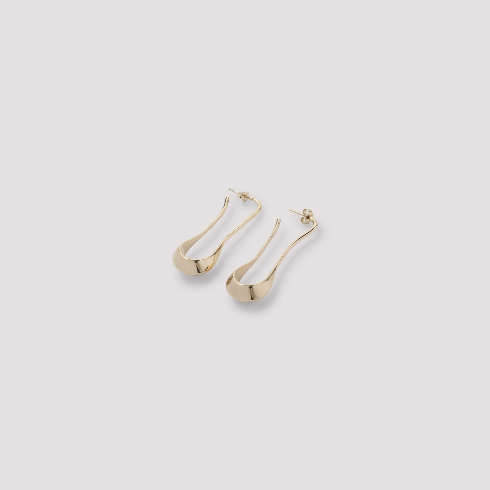Lemaire Short Drop Earrings In Gold