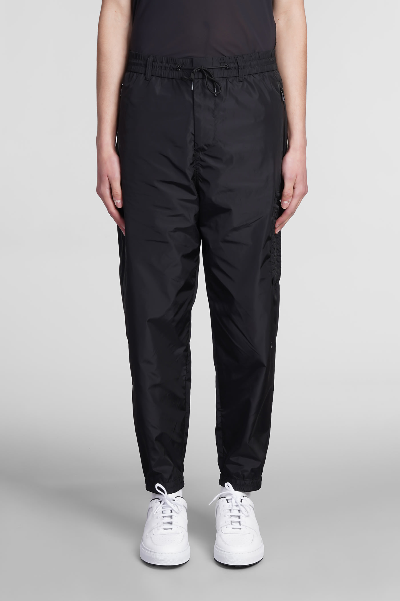 EMPORIO ARMANI PANTS IN BLACK POLYAMIDE