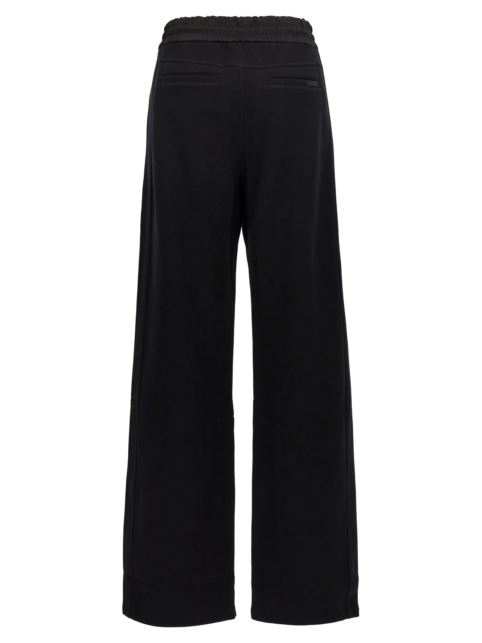 Shop Saint Laurent Molleton Doux Gots Joggers In Black