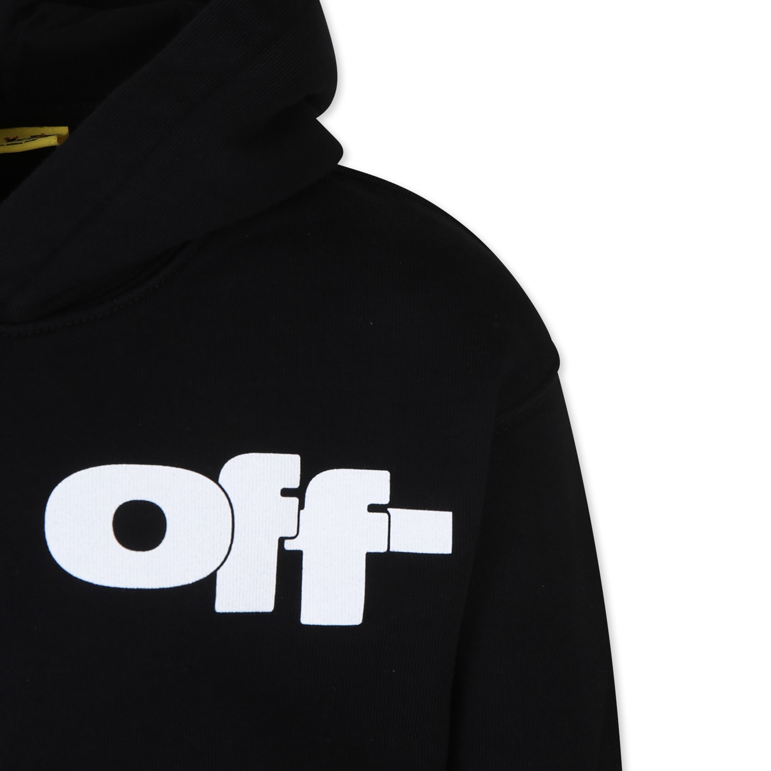 Off-white Black Sweatshirt For Boy With Logo In Black