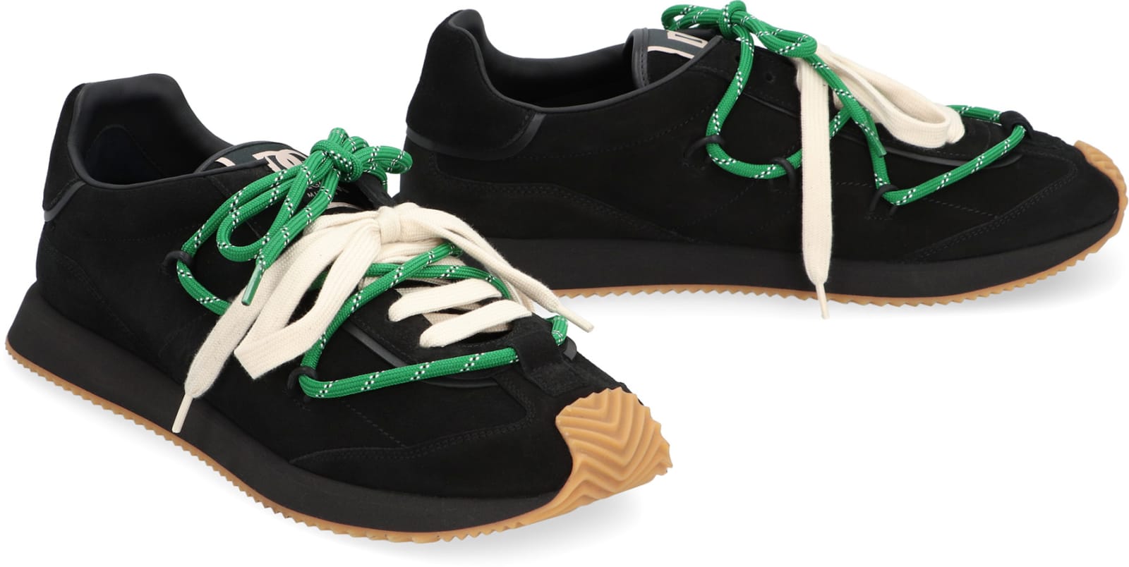 Shop Dolce & Gabbana Dg Runner Suede Sneakers In Black