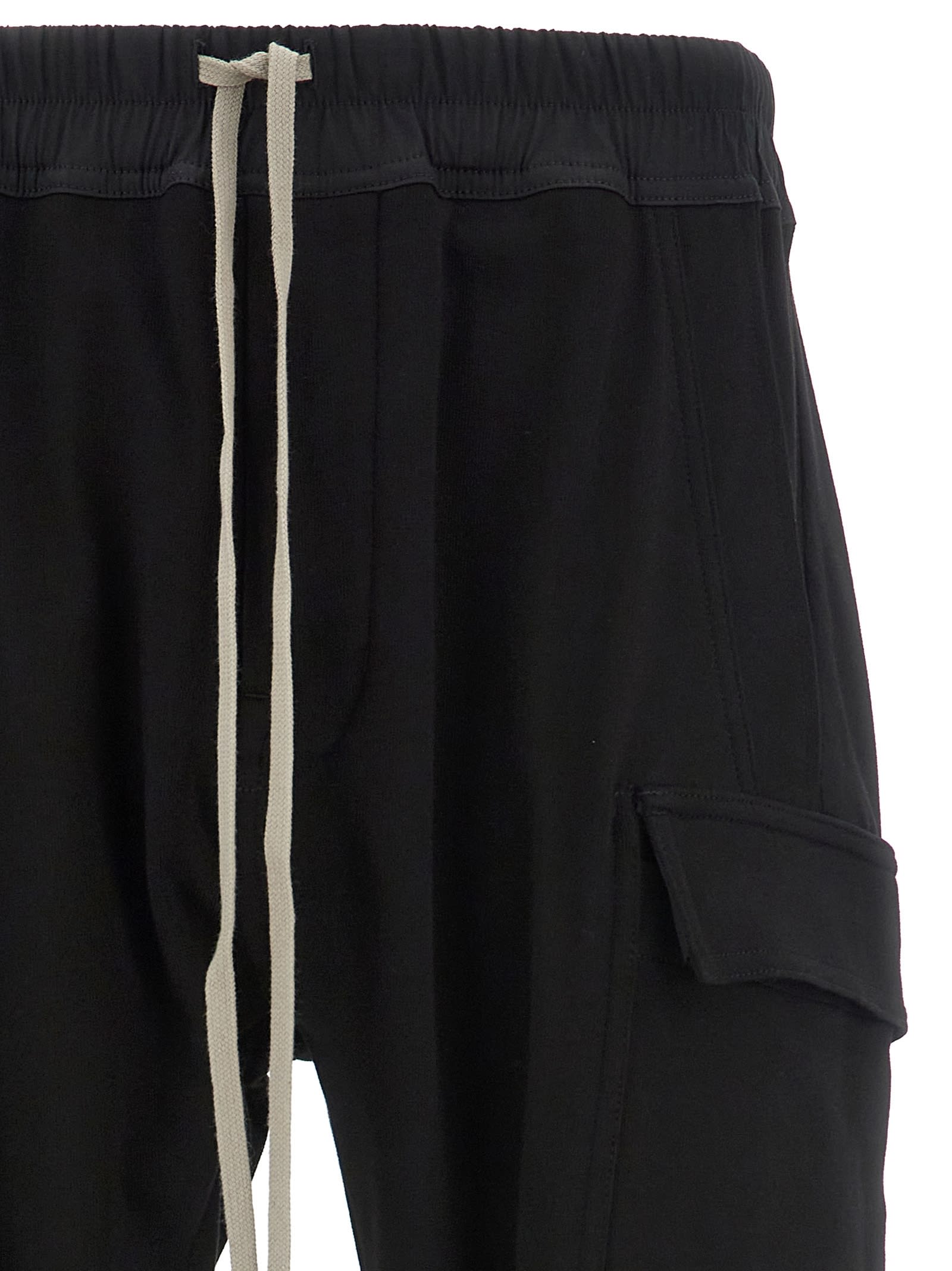 Shop Rick Owens Mastodon Megacargo Joggers In Black