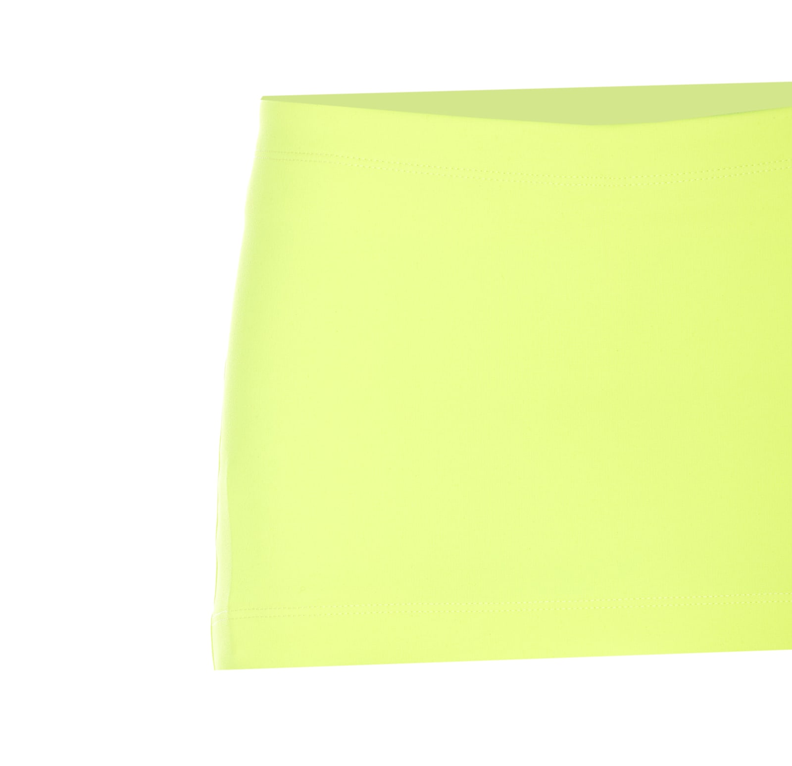 Shop Balenciaga Mini Cycling Skirt In Yellow