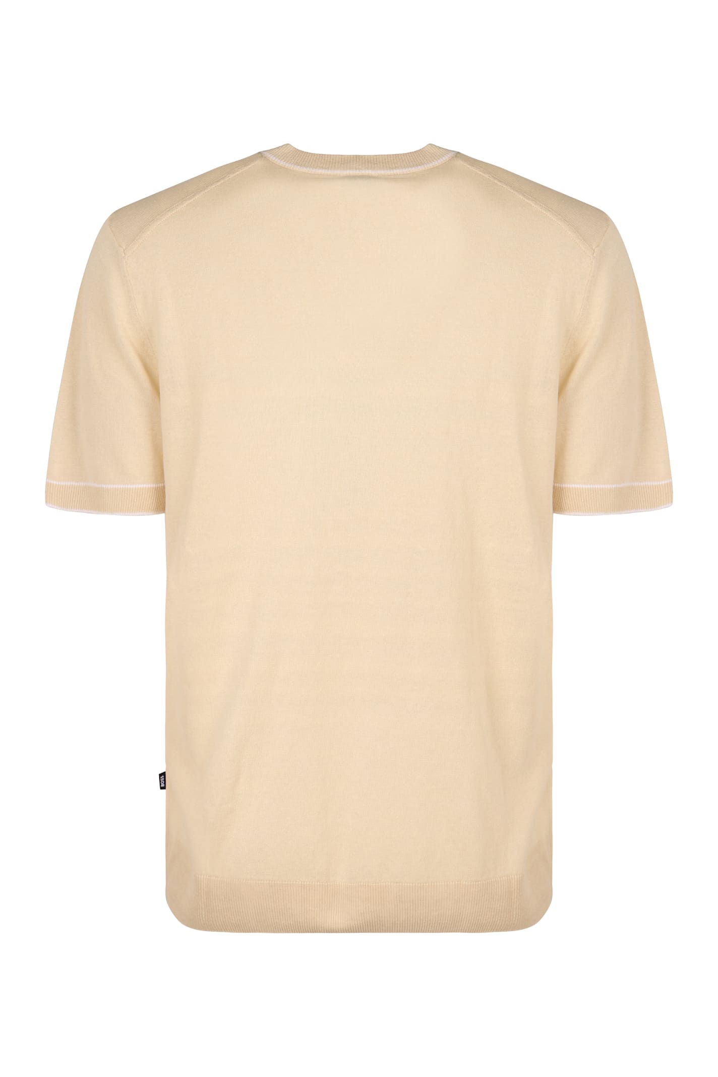 Hugo Boss Boss Short Sleeve Sweater In Neutral