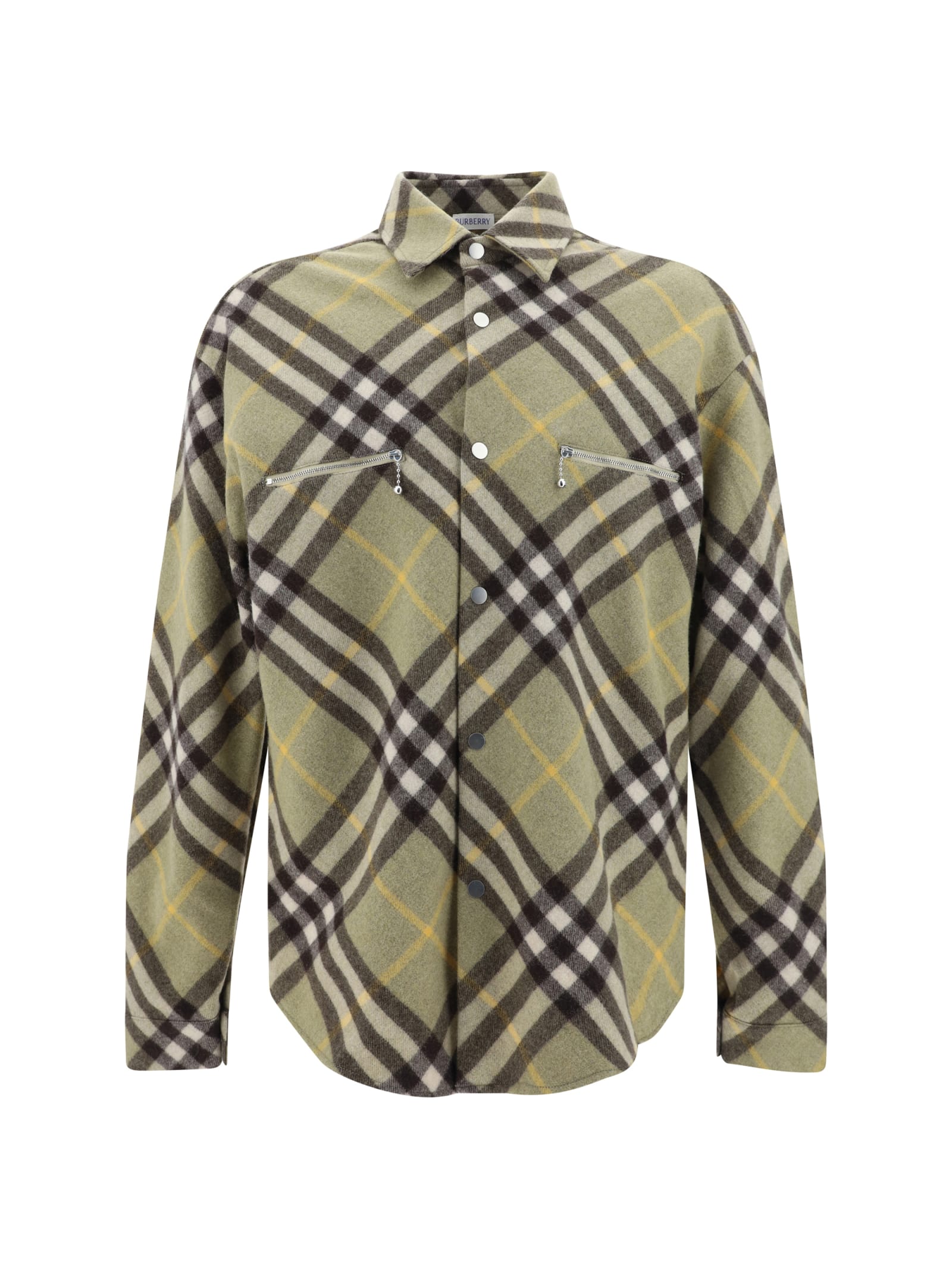 Shop Burberry Shirt In Beige