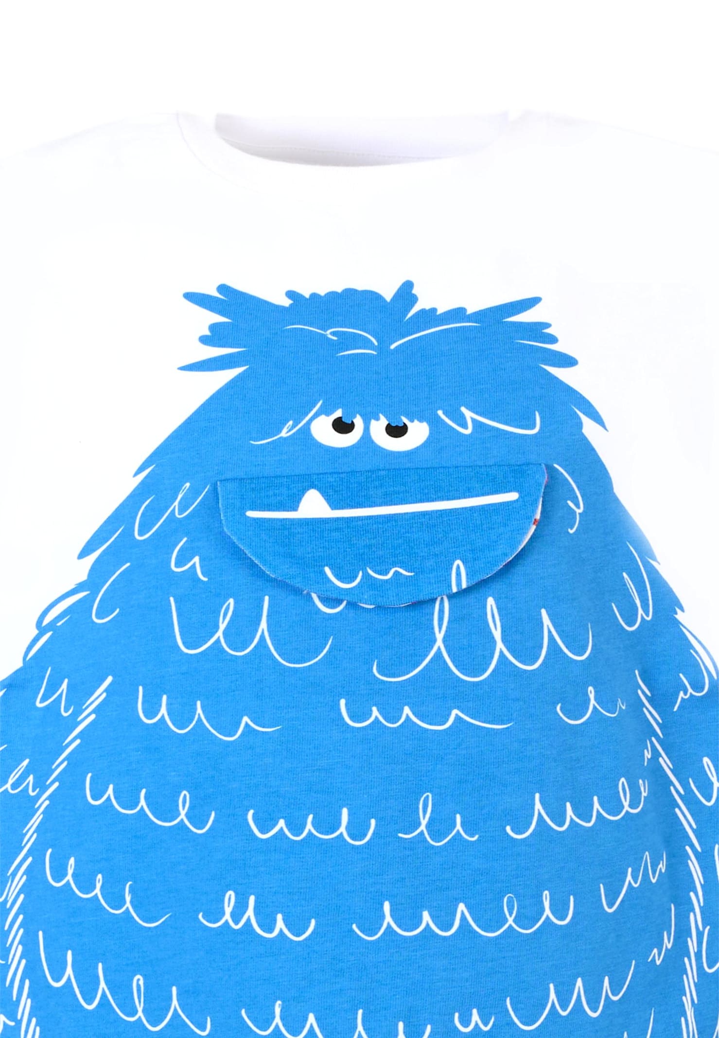 Stella Mccartney White T-shirt For Boy With Yeti Print In White