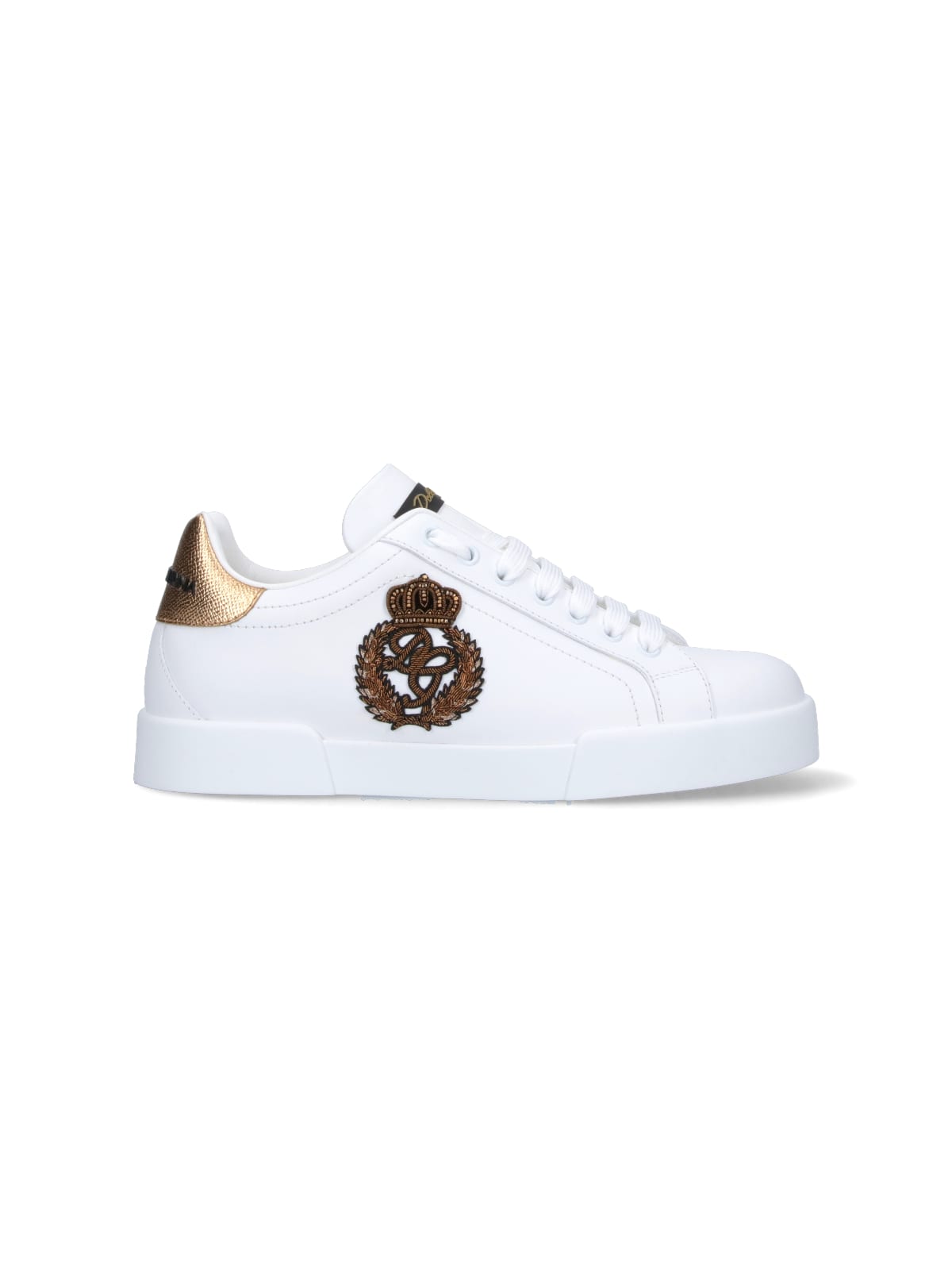 Shop Dolce & Gabbana Portofino Sneakers In White