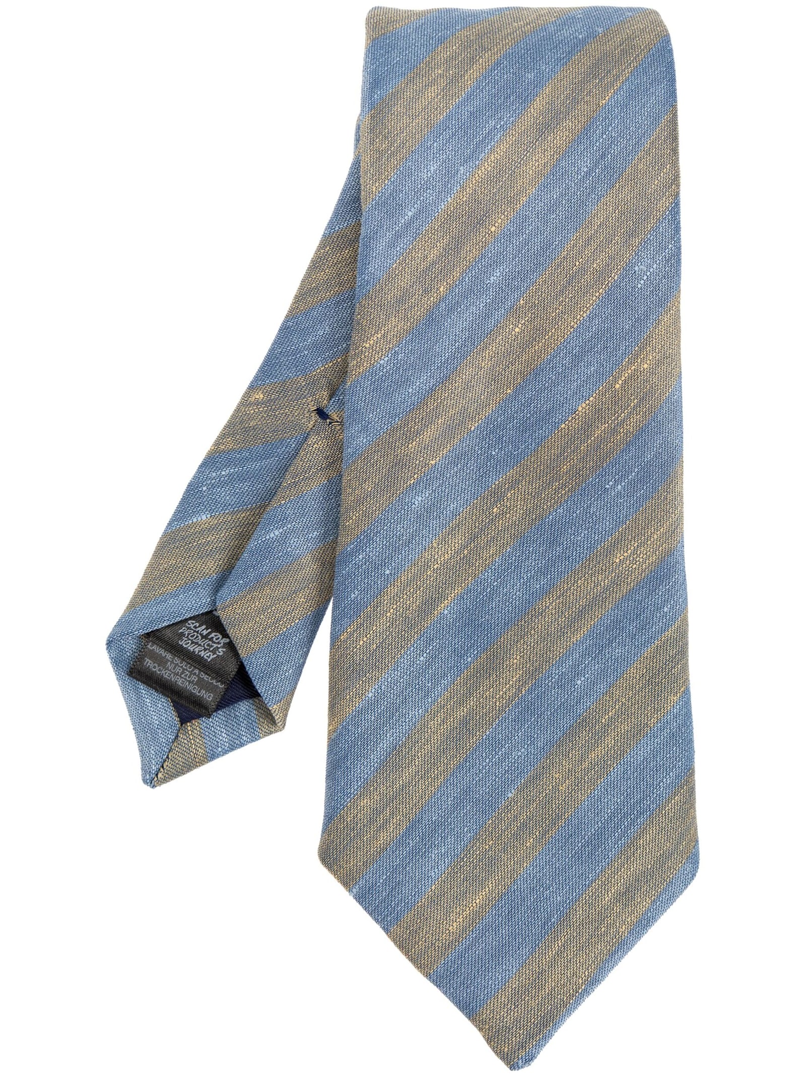 Men Tie 8cm Slub Stripes