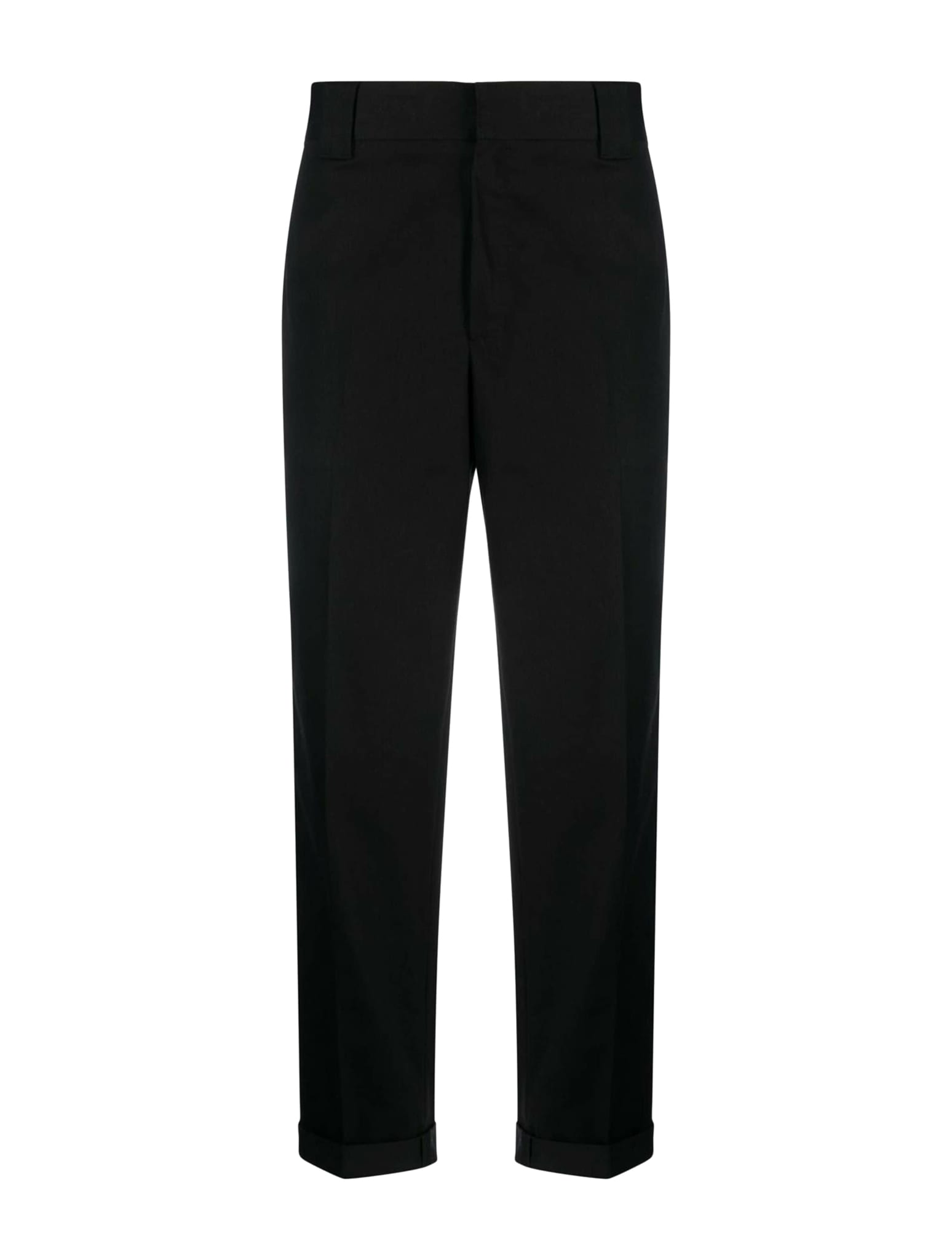 Shop Golden Goose Golden M`s Chino Skate Pants Comfort Cotton/poliestere Gabardine In Black