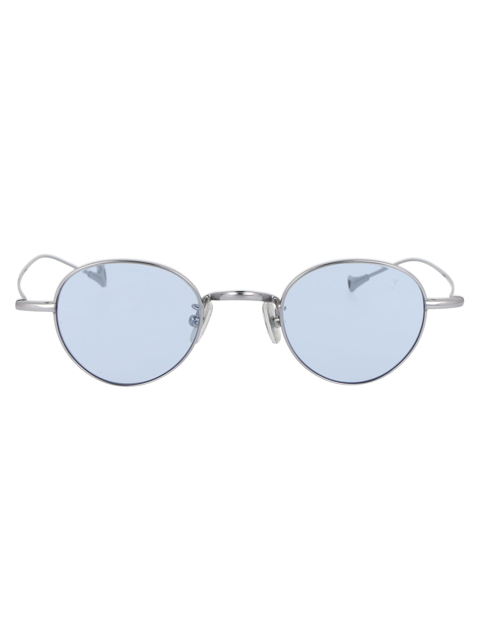 Shop Eyepetizer Clint Sunglasses In C.1-2 Silver