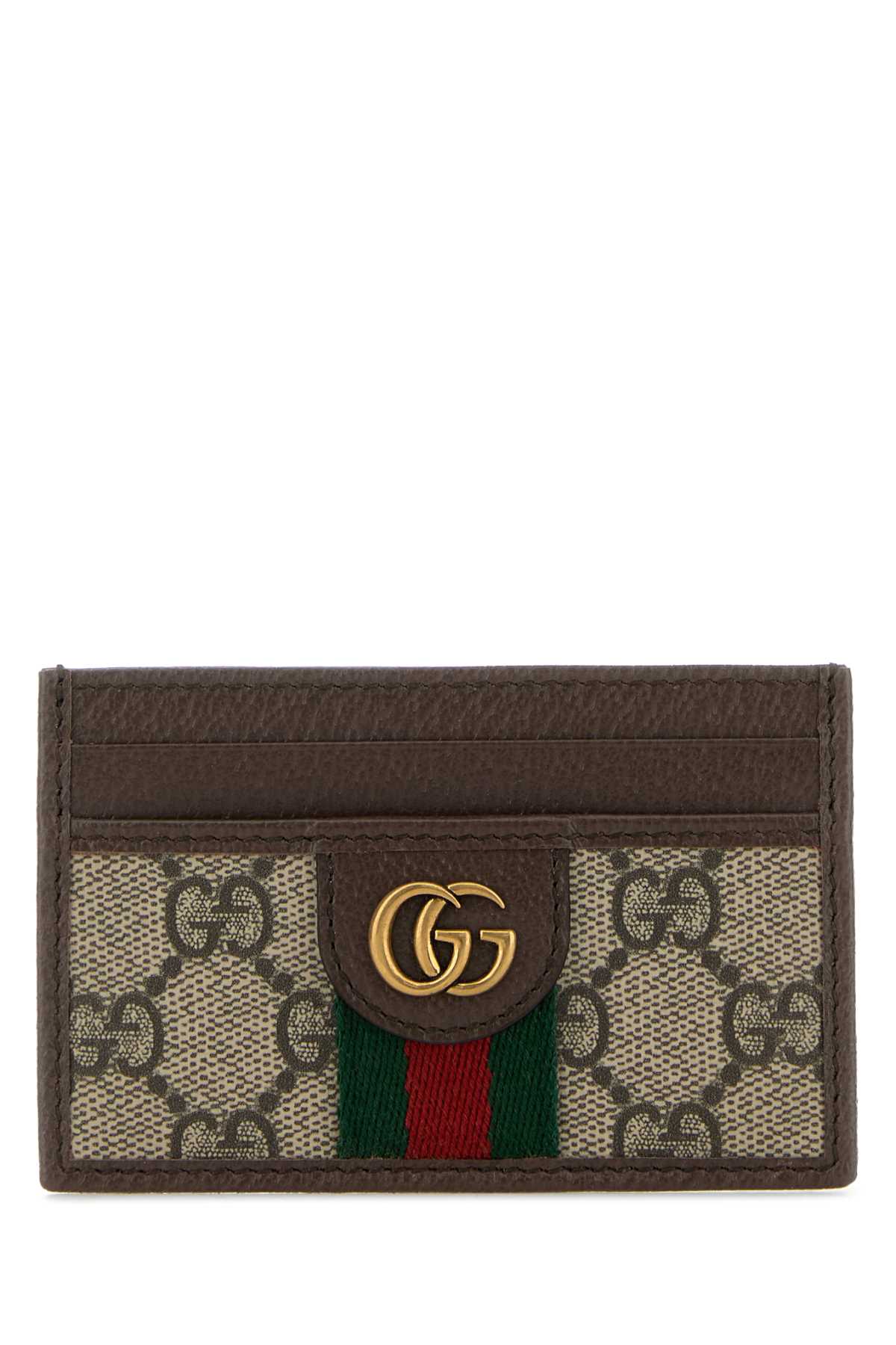 Gucci Printed Canvas Card Holder