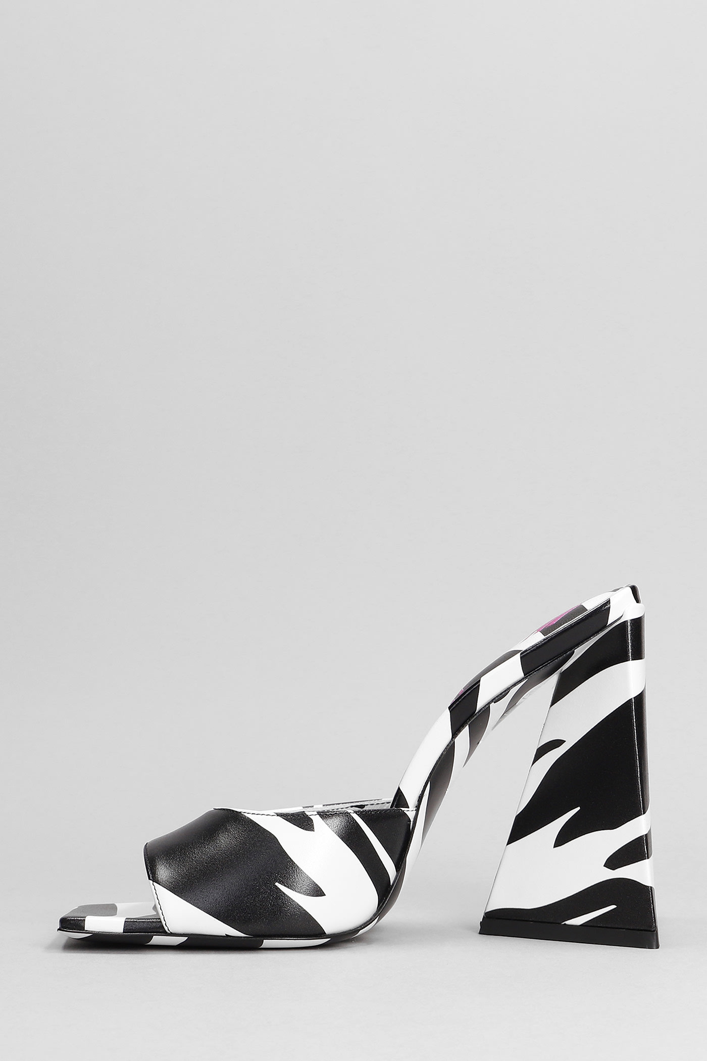 ATTICO DEVON ZEBRA PRINT MULES
