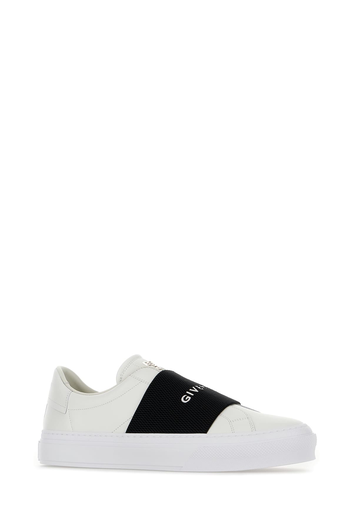 Shop Givenchy White Leather City Sport Sneakers In 116