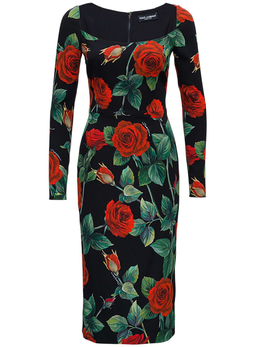 Dolce & Gabbana Roses Silk Dress