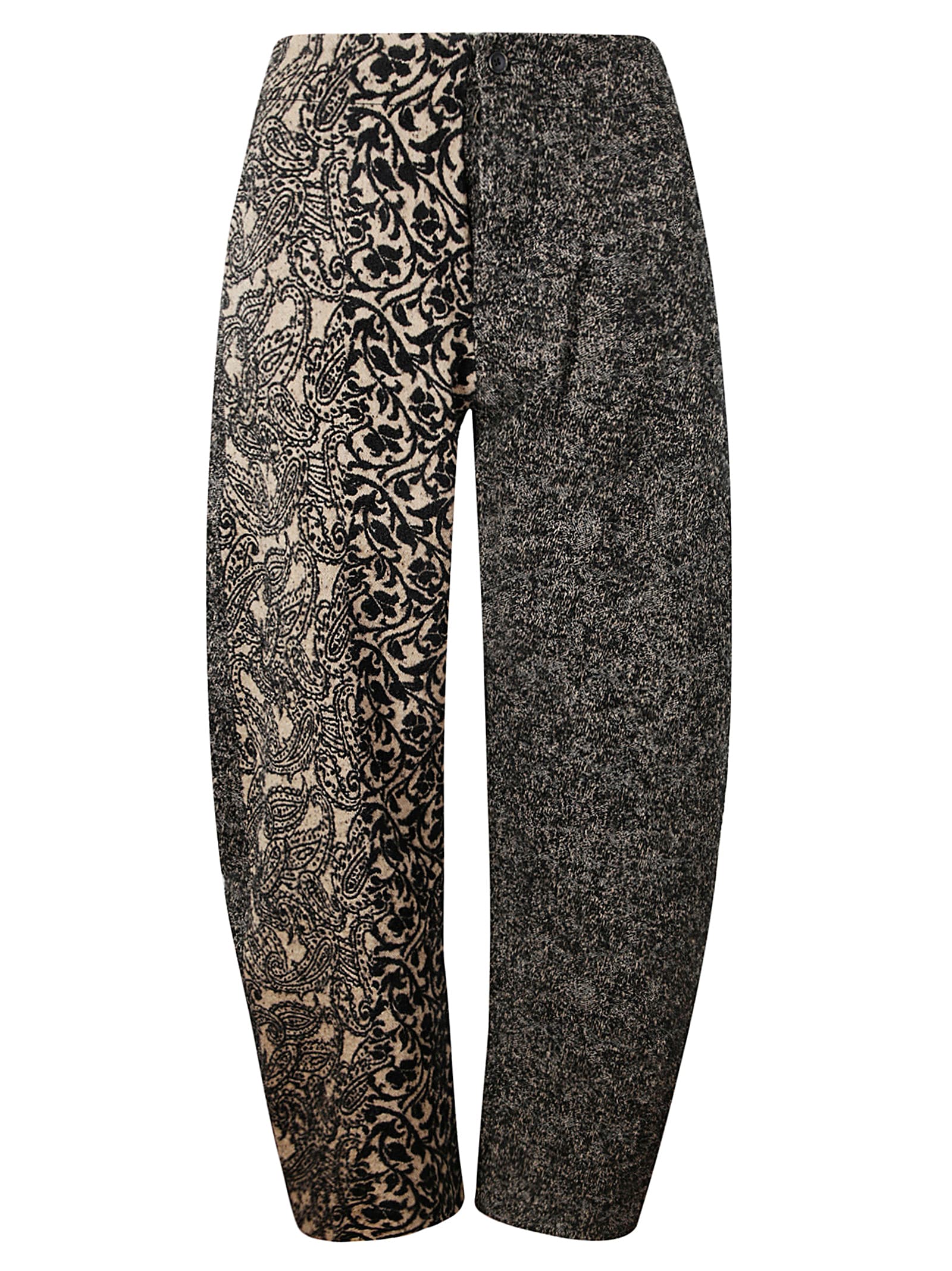 Shop Uma Wang Pollock Pants In Black/tan